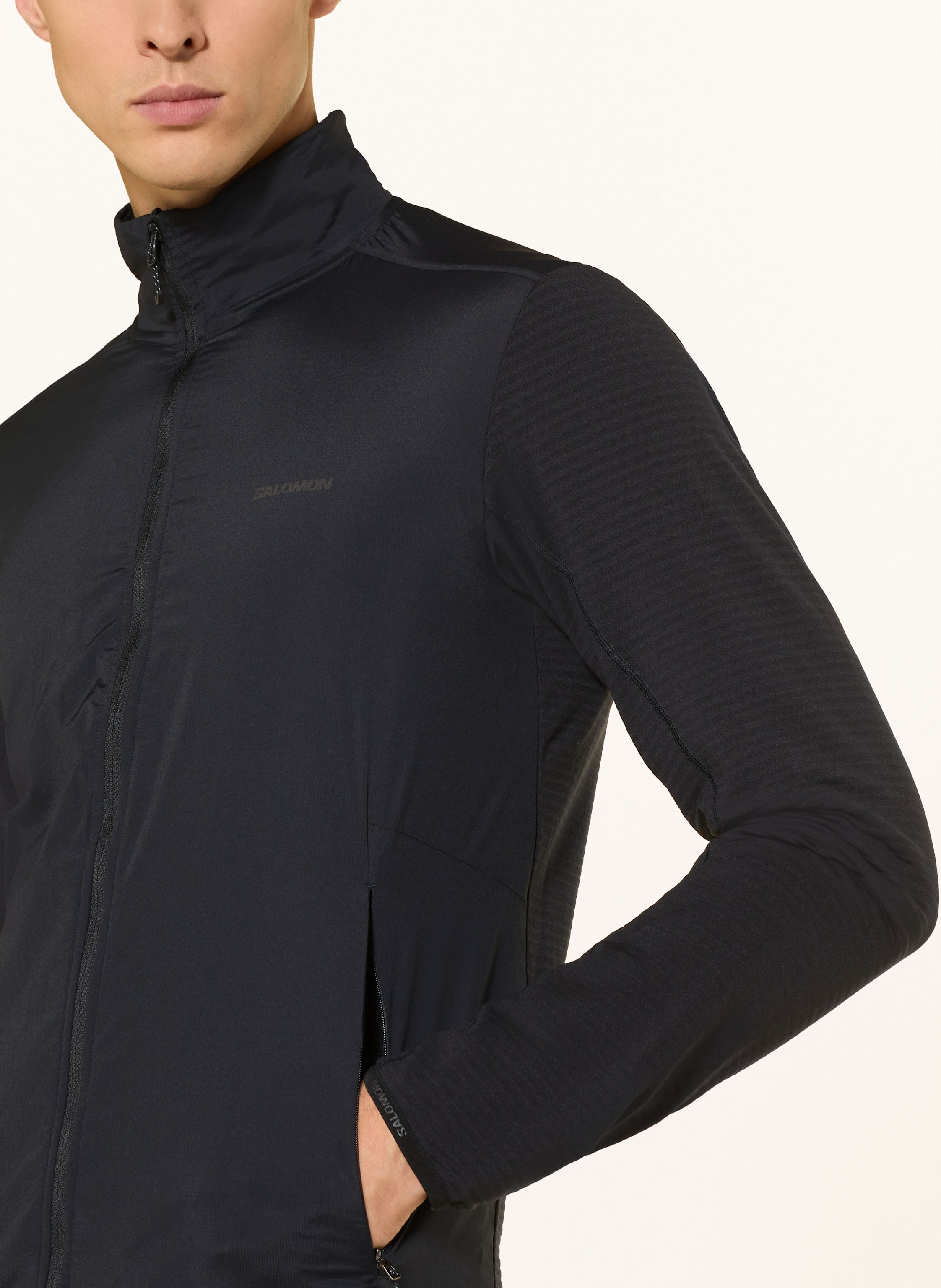 Thumbnail - Salomon Laufjacke Essential Lightwarm Hybrid schwarz