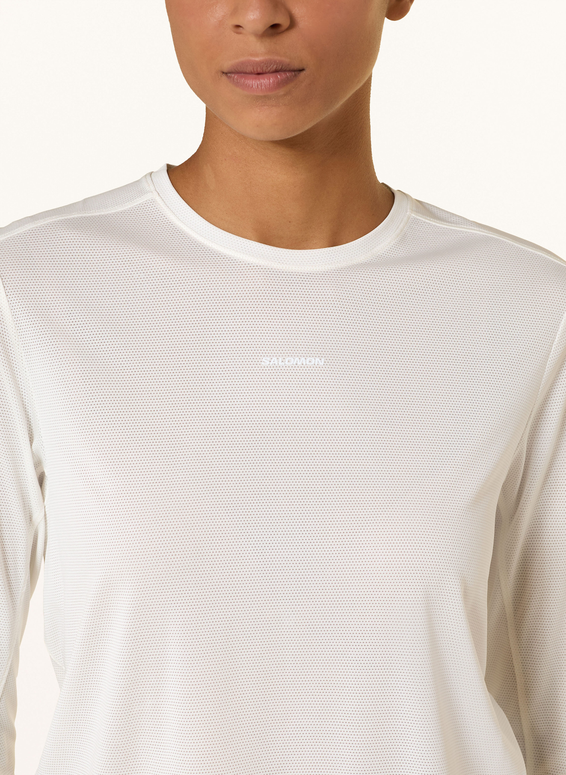 Thumbnail - Salomon Laufshirt Shkout Core Ls weiss