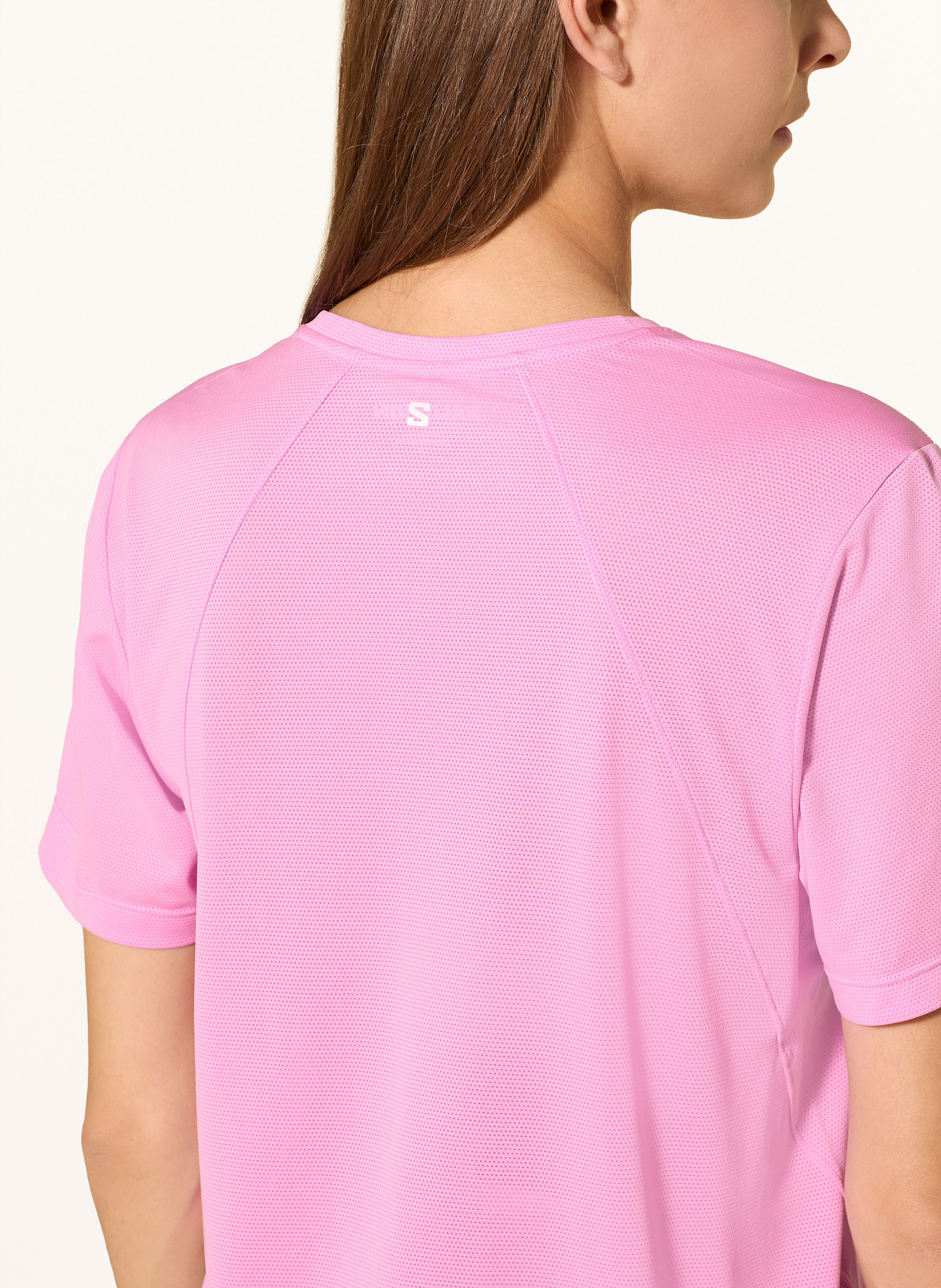 Thumbnail - Salomon Laufshirt Shkout Core pink
