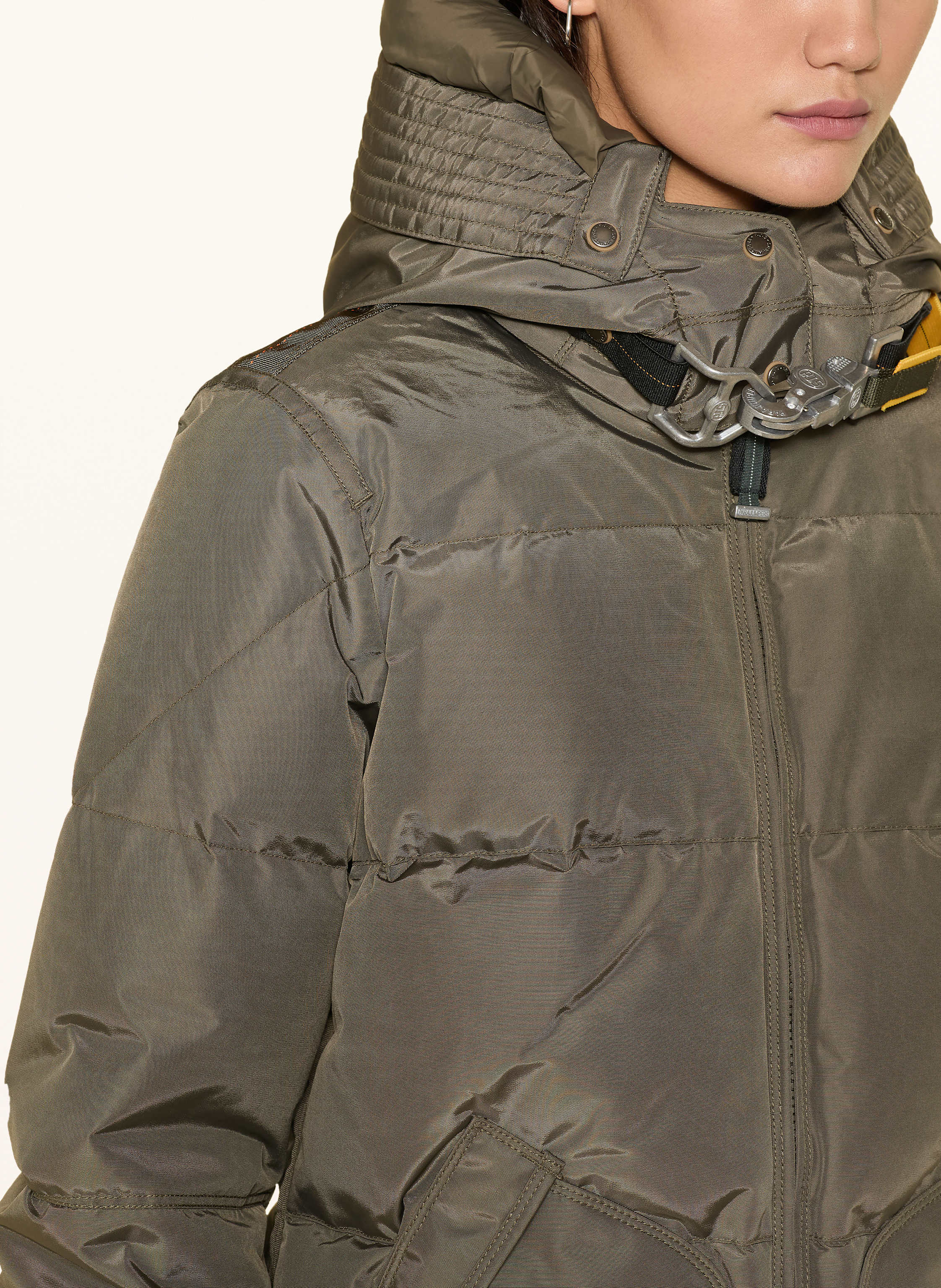 Thumbnail - Parajumpers Daunenmantel Long Bear Mit Abnehmbarer Kapuze gruen