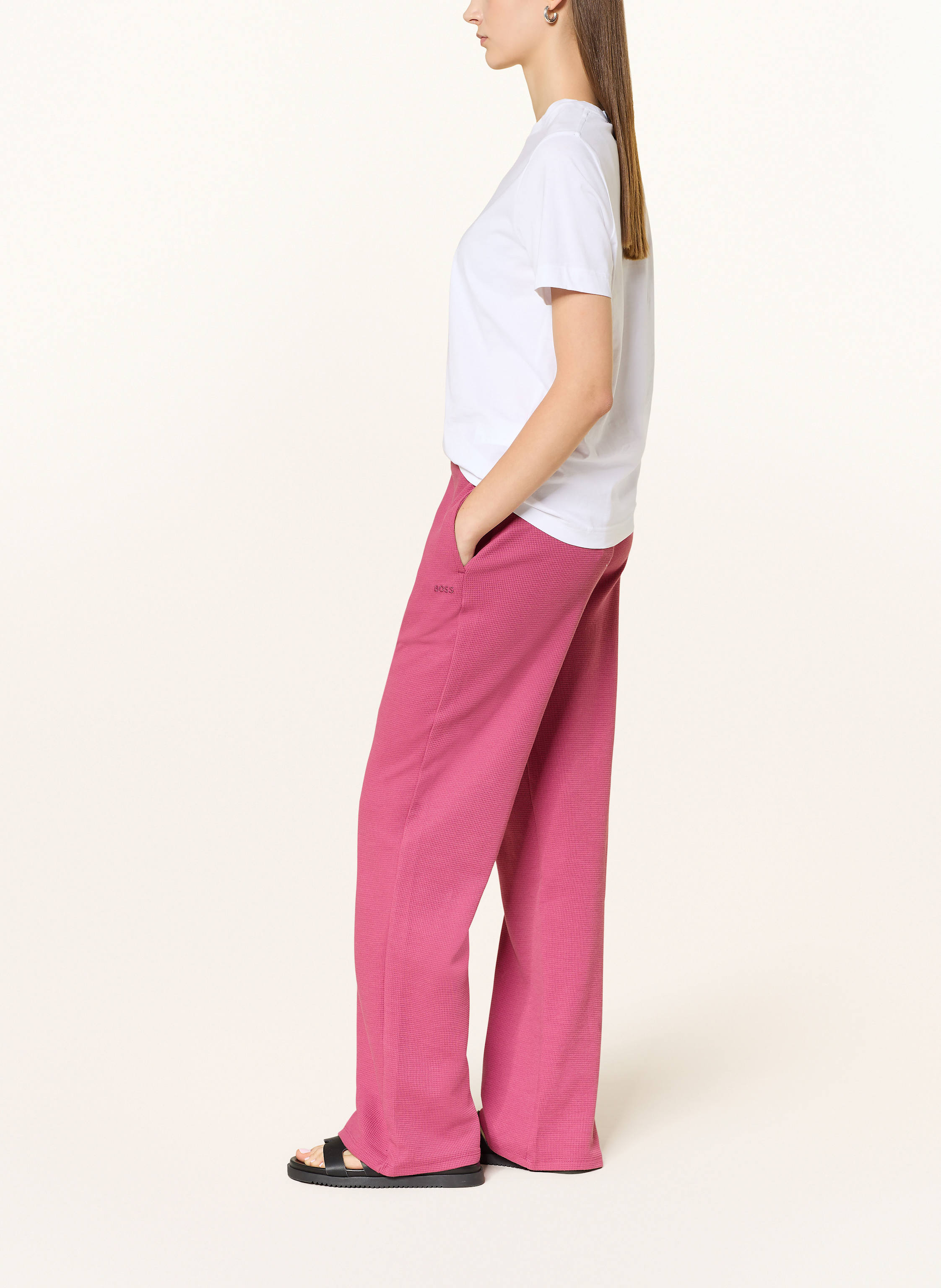 Thumbnail - Boss Schlafhose Waffle pink