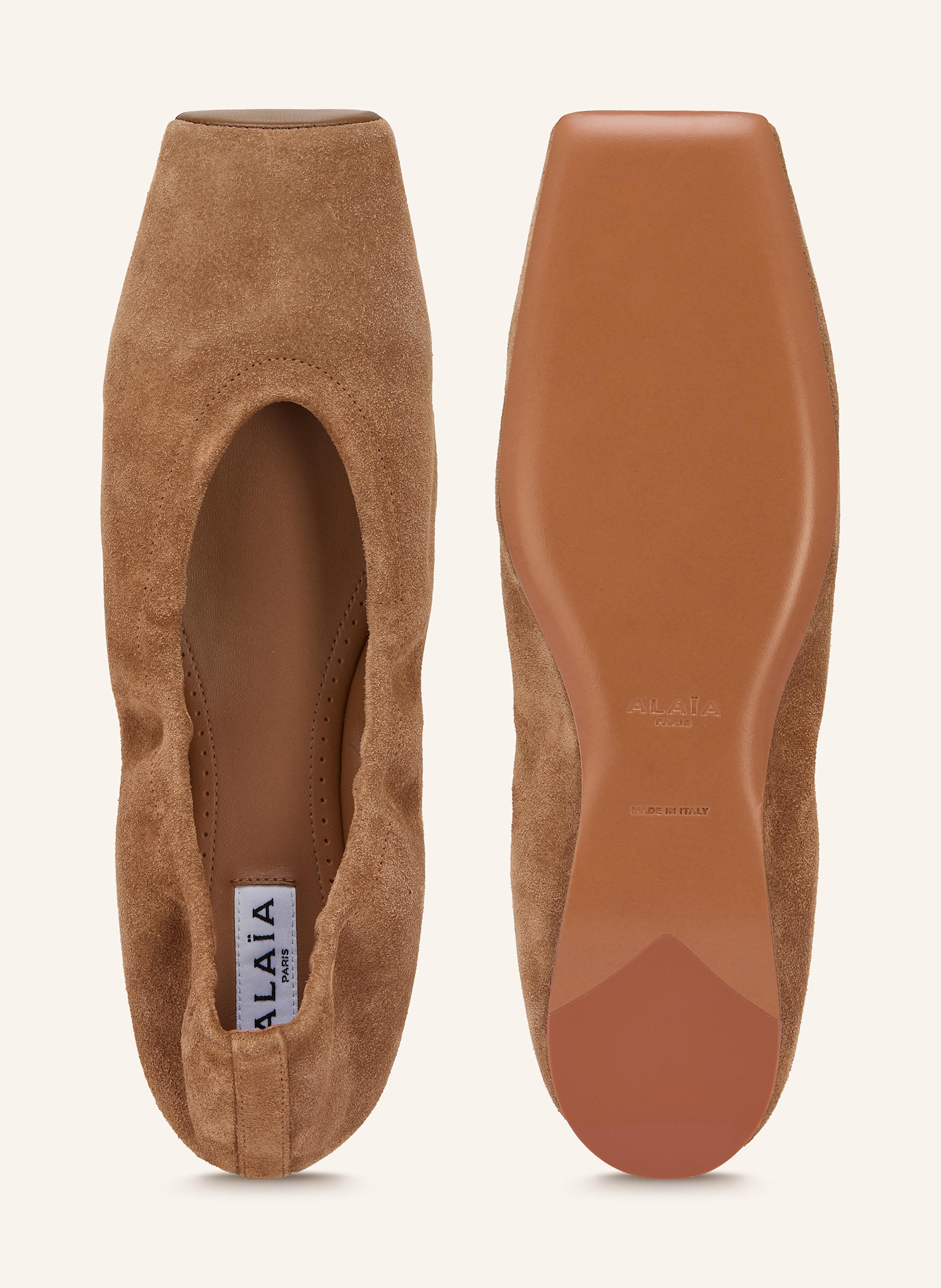 Thumbnail - Alaïa Ballerinas braun
