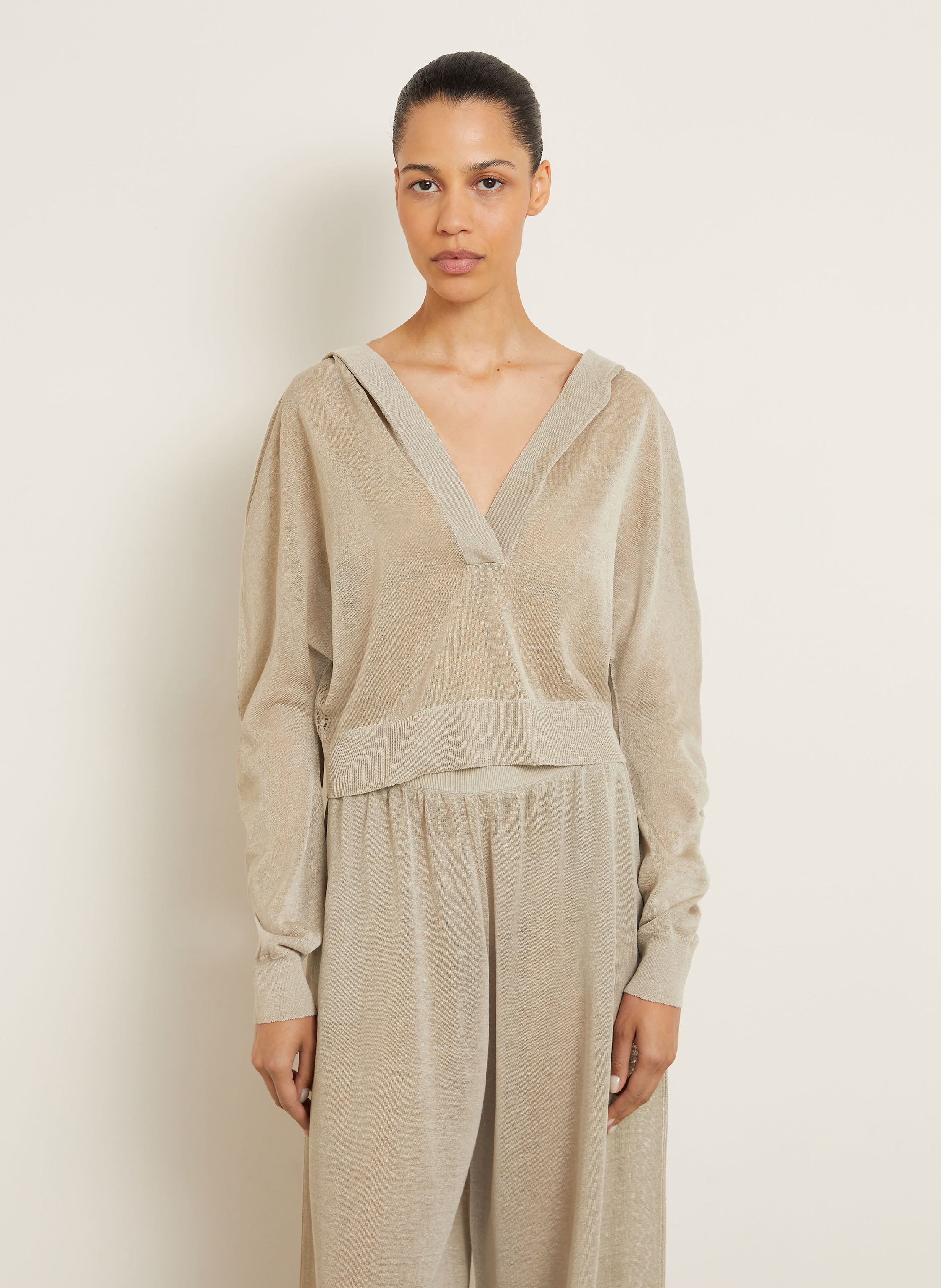 Thumbnail - Alaïa Hoodie beige