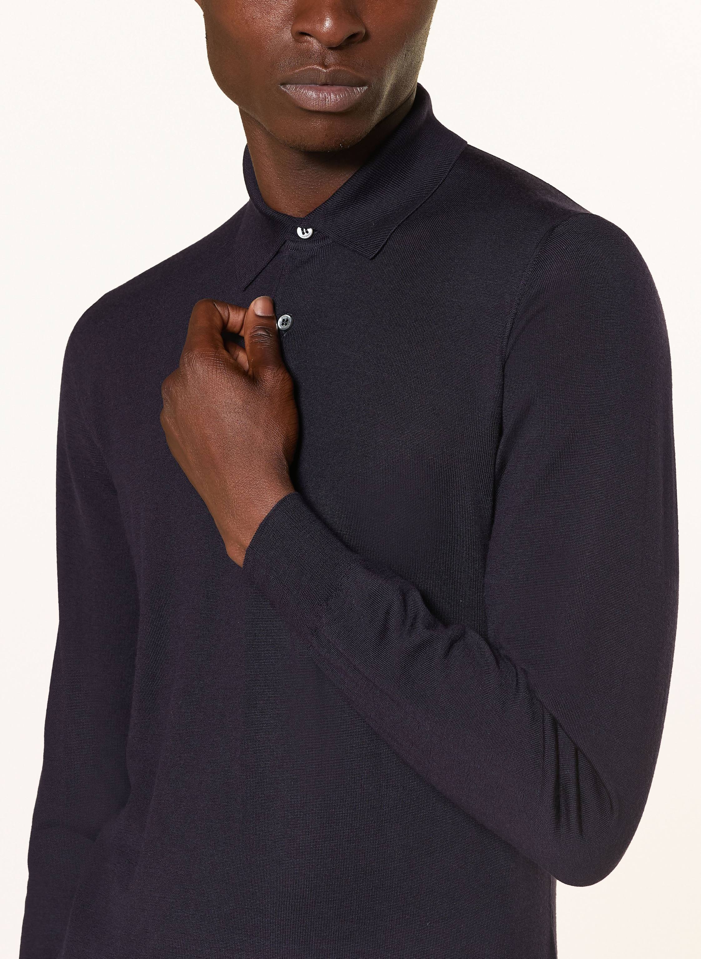 Thumbnail - Fedeli Strick-Poloshirt blau