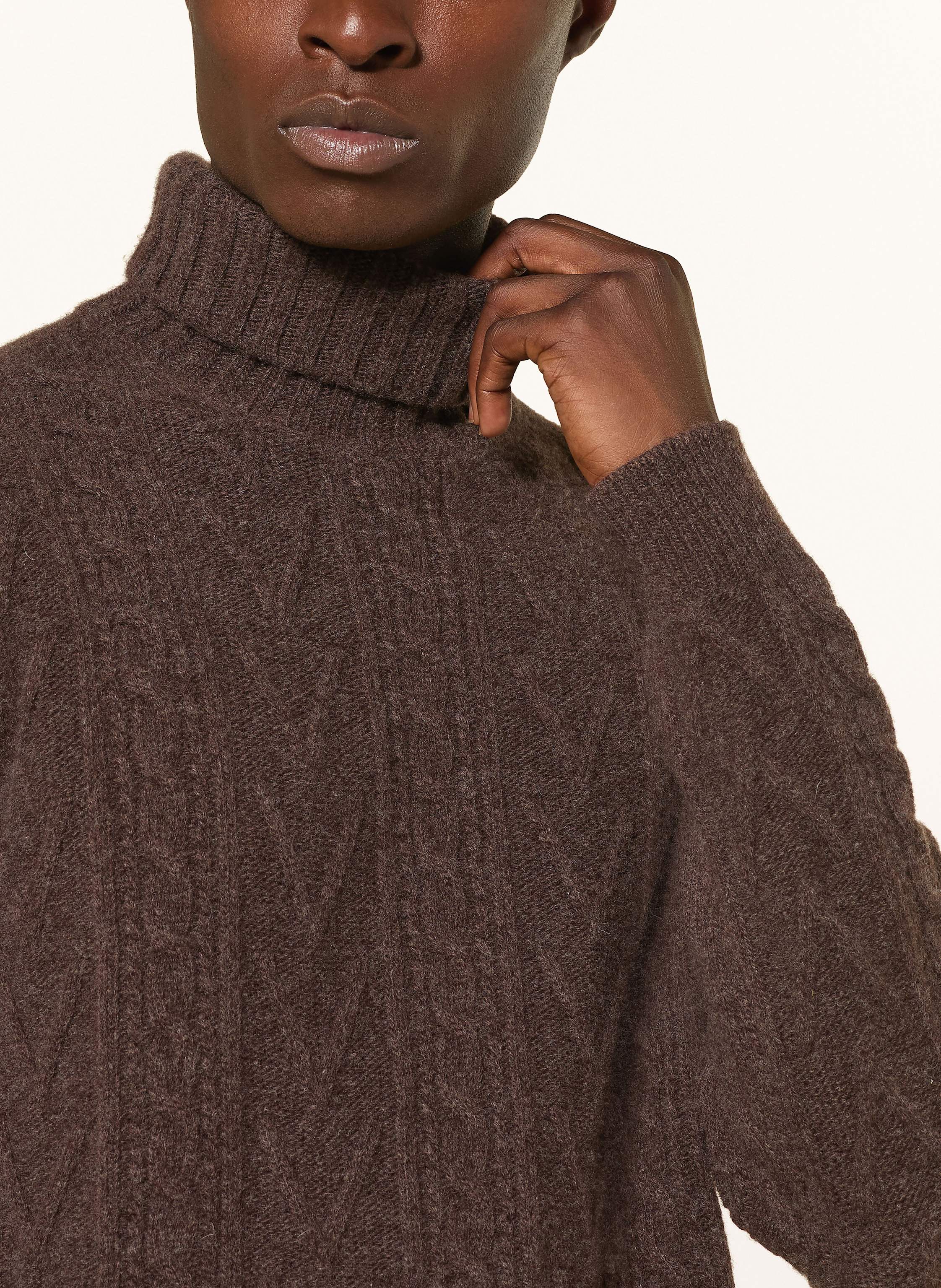 Thumbnail - Fedeli Rollkragenpullover Mit Cashmere braun