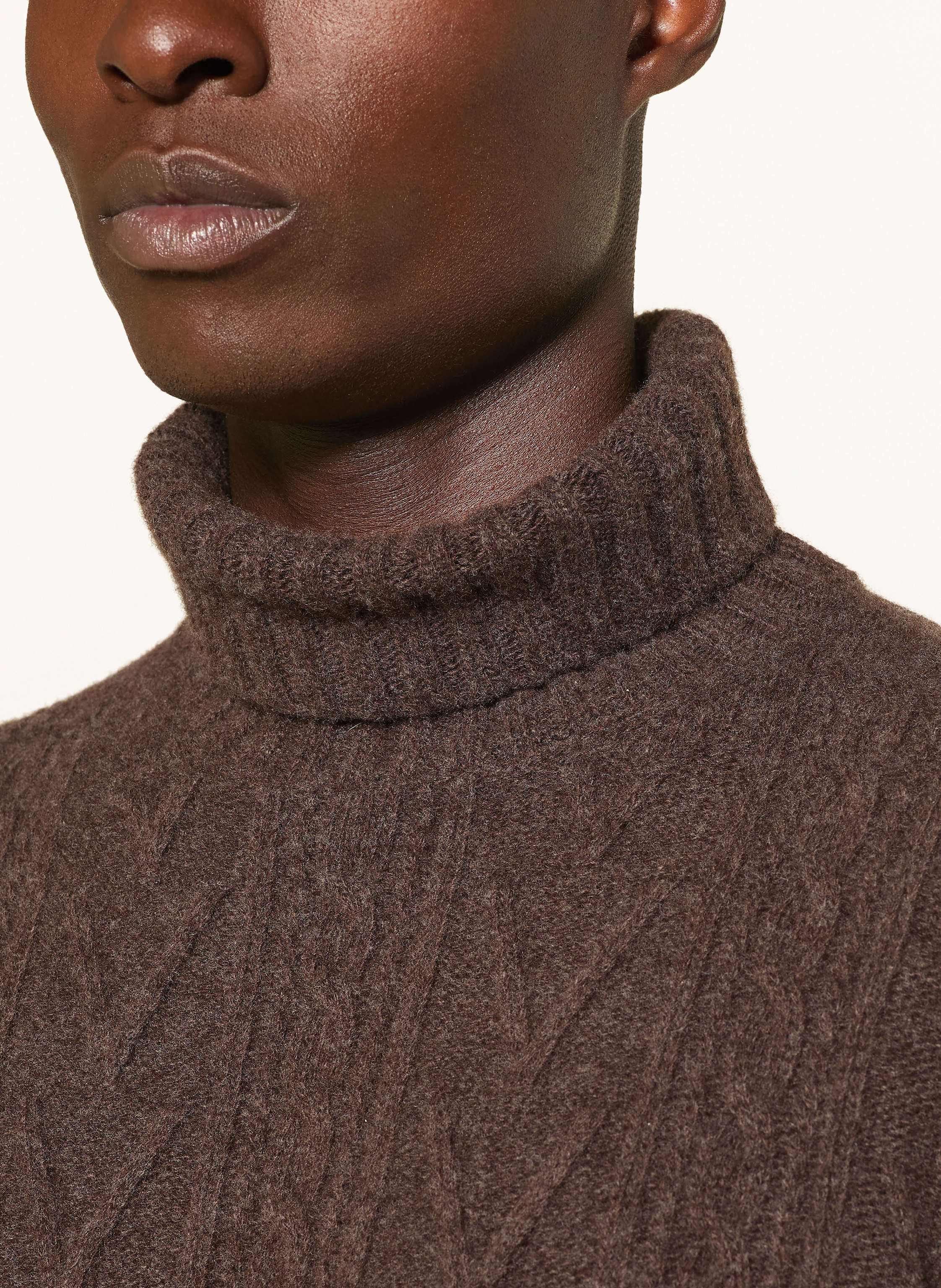 Thumbnail - Fedeli Rollkragenpullover Mit Cashmere braun