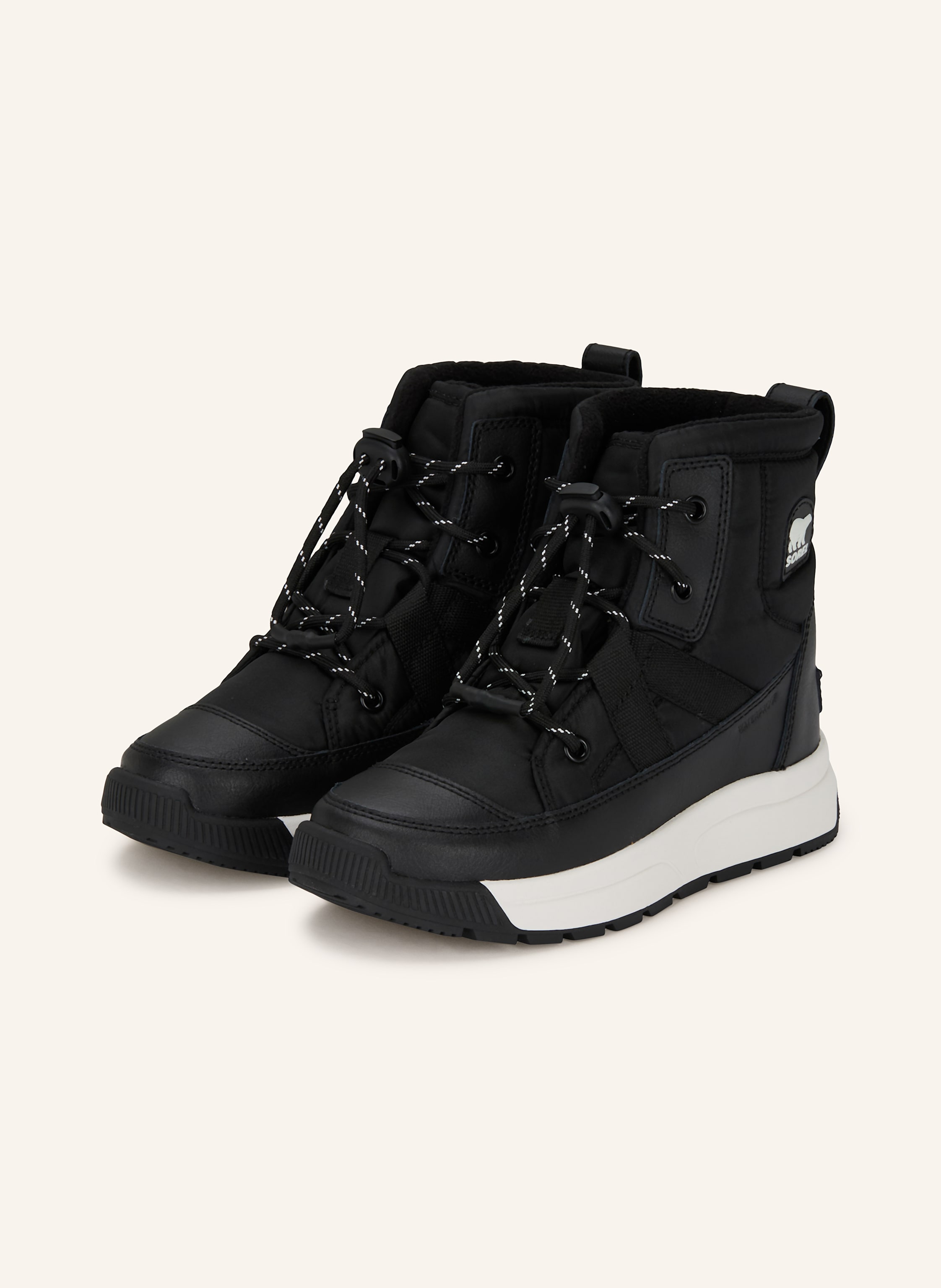 Sorel Schnürboots Whitney Iii Mid Wp schwarz