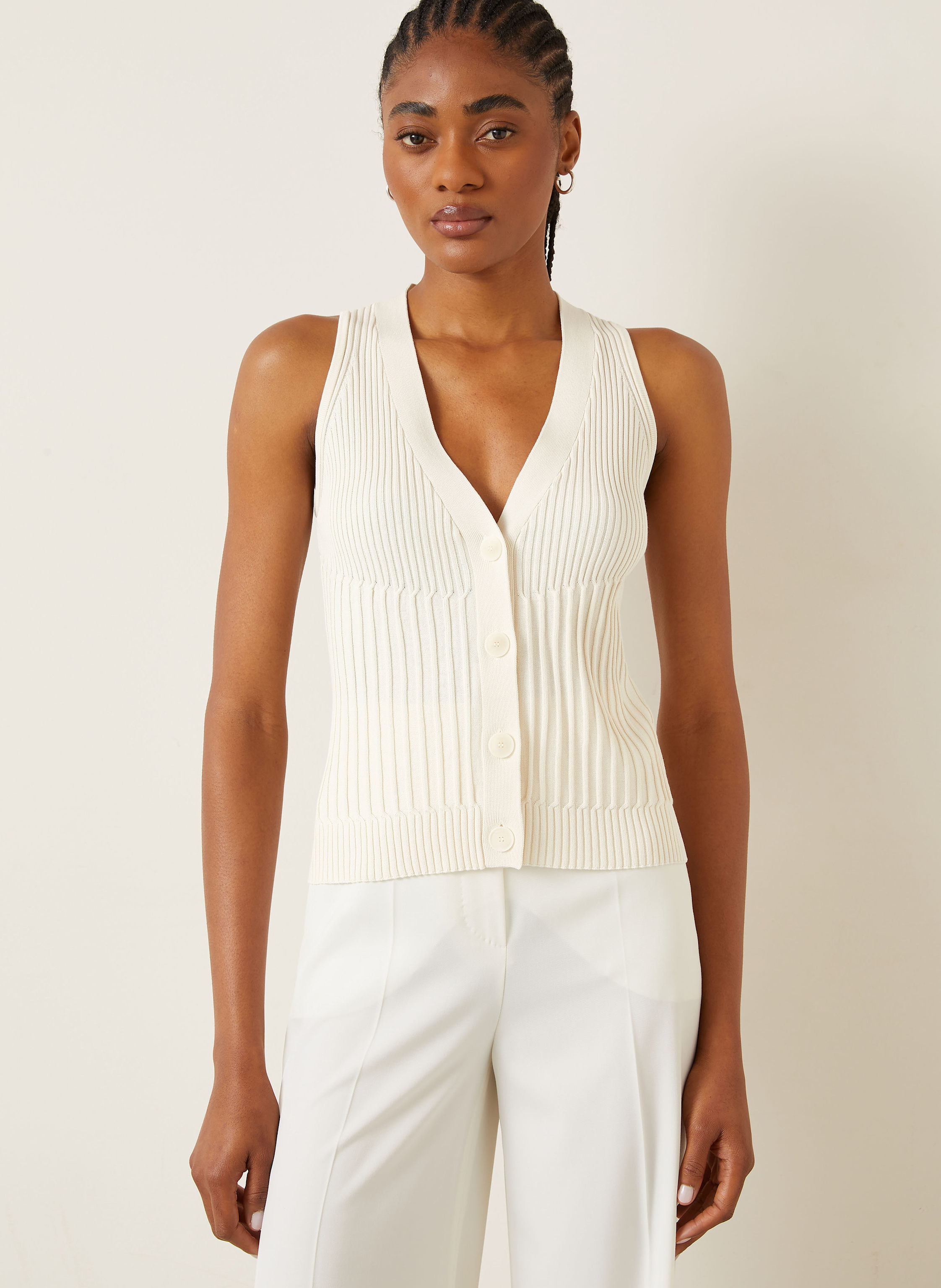 Thumbnail - Max Mara Weste Bimba weiss