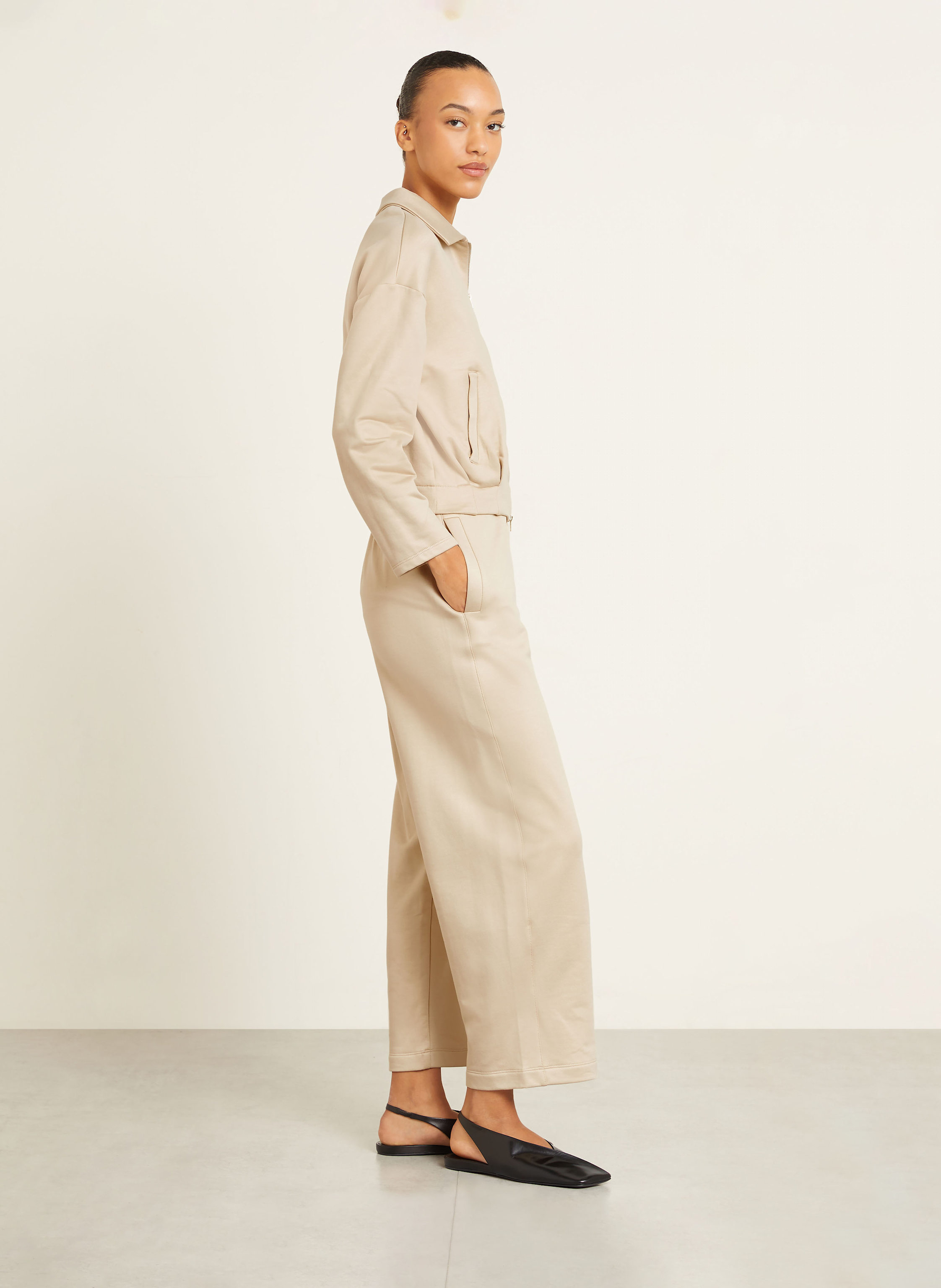 Thumbnail - Max Mara Sweatpants Filovia Mit Seide beige