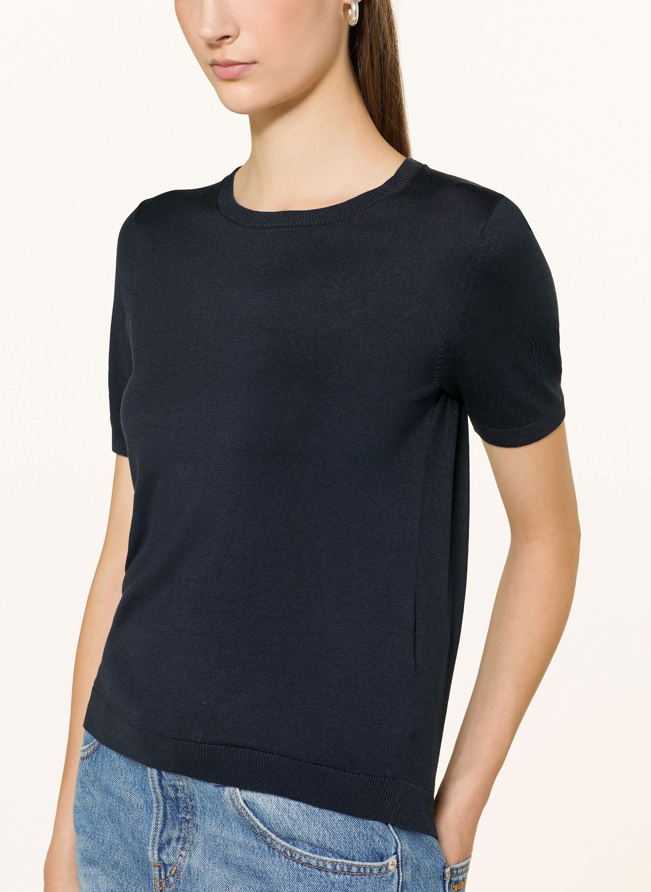 Thumbnail - Weekend Max Mara Strickshirt Agro Mit Seide blau