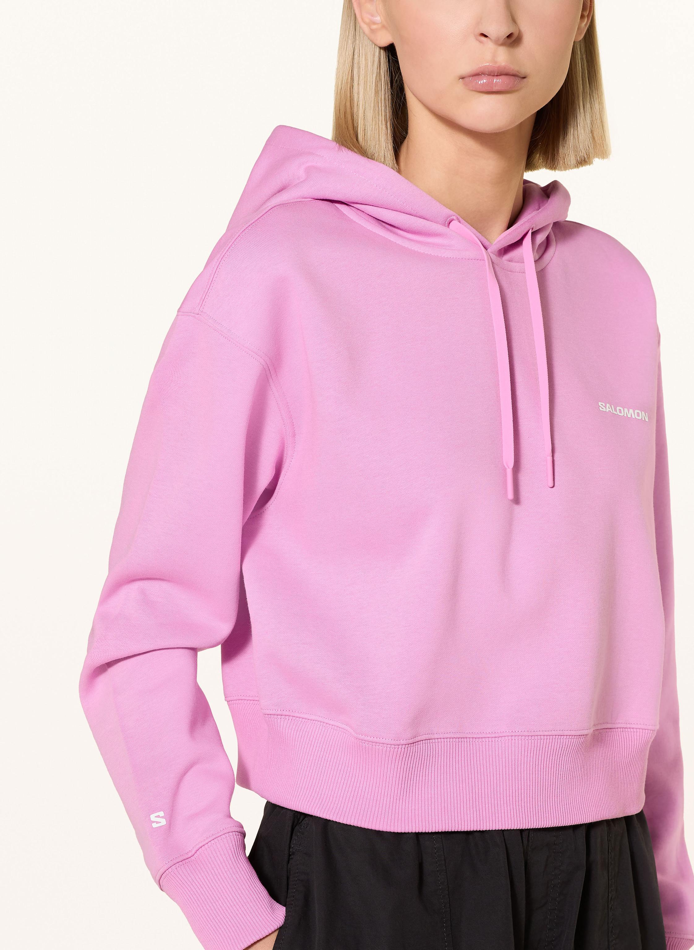 Thumbnail - Salomon Cropped-Hoodie pink