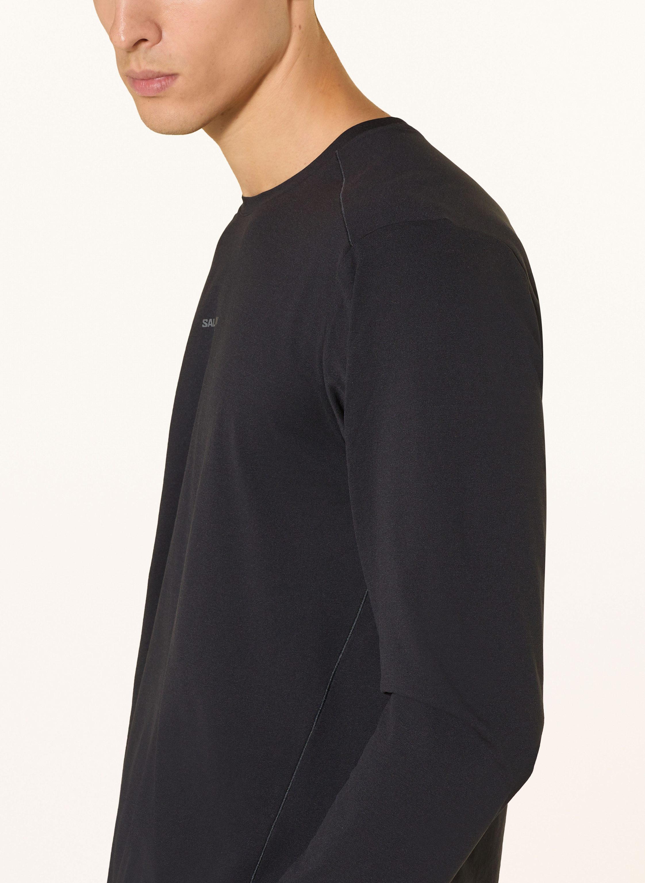 Thumbnail - Salomon Longsleeve Trackline schwarz