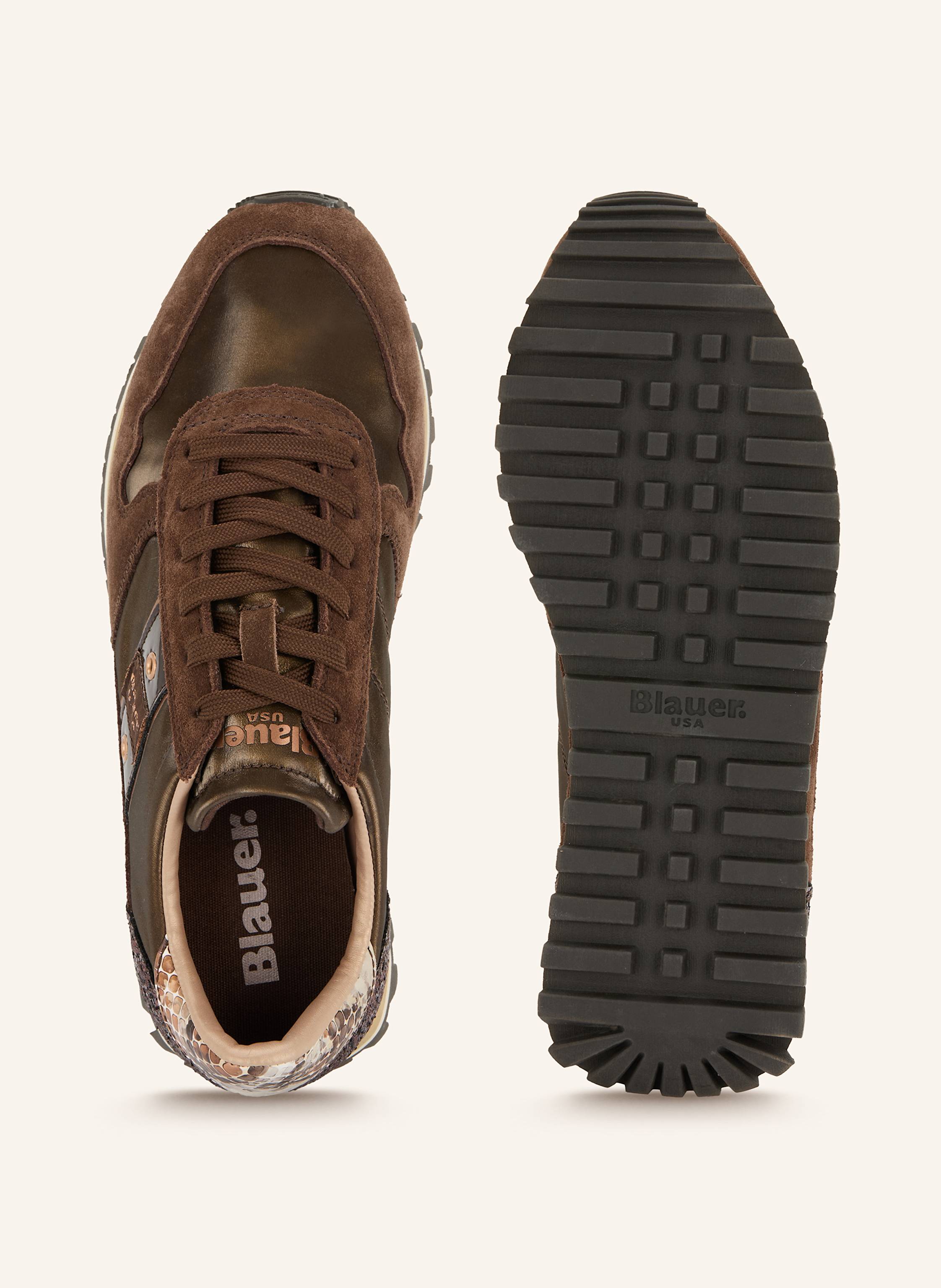 Thumbnail - Blauer Sneaker millen03 Mit Pailletten braun