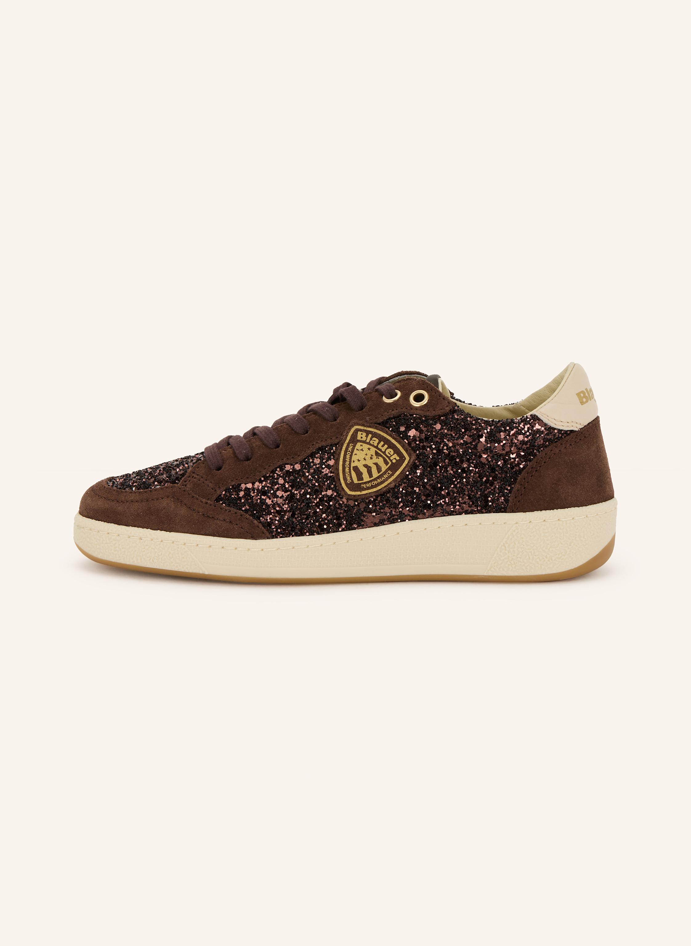 Thumbnail - Blauer Sneaker Olympia Mit Pailletten braun