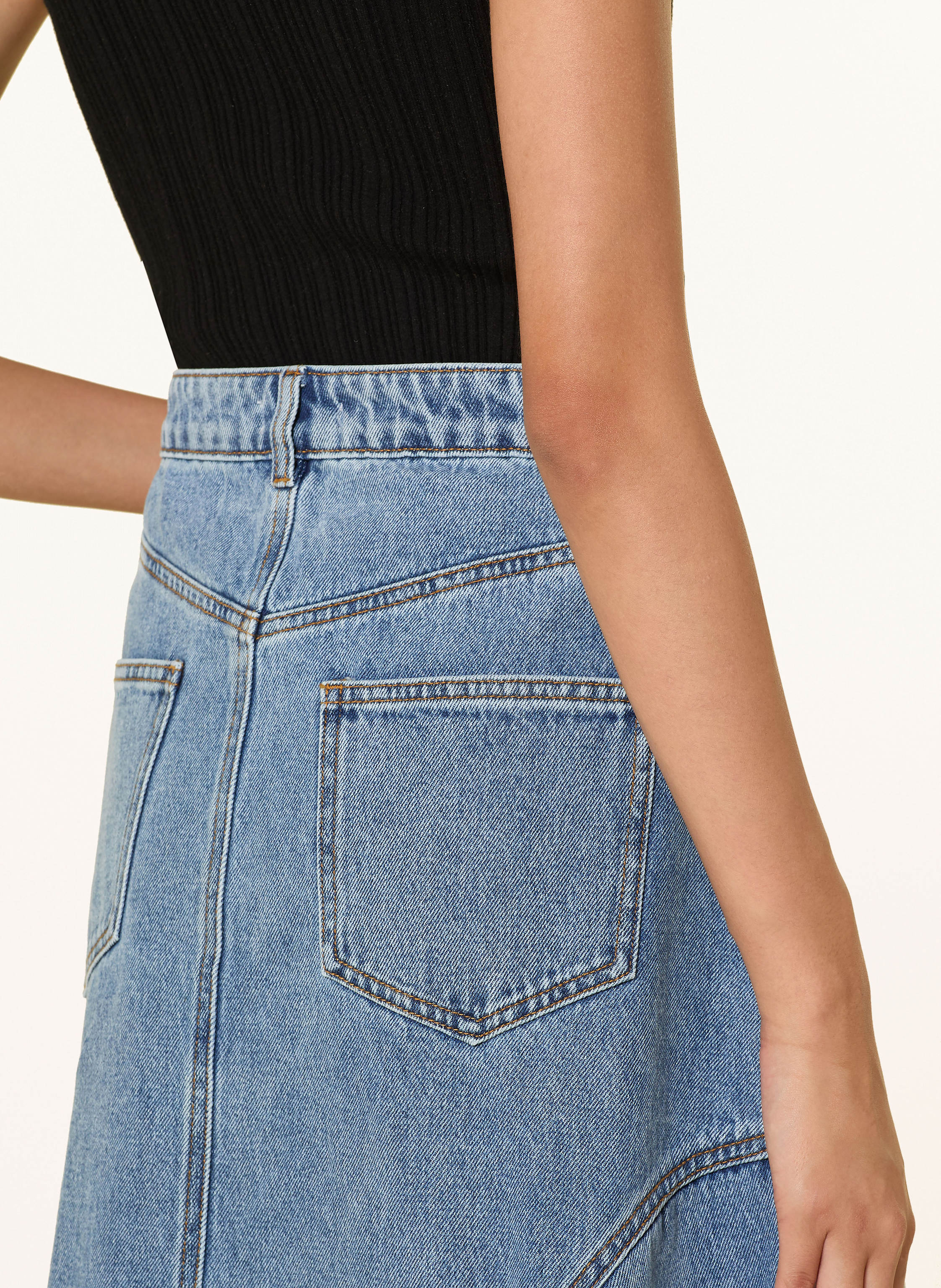 Thumbnail - Mrs & Hugs Jeansrock blau