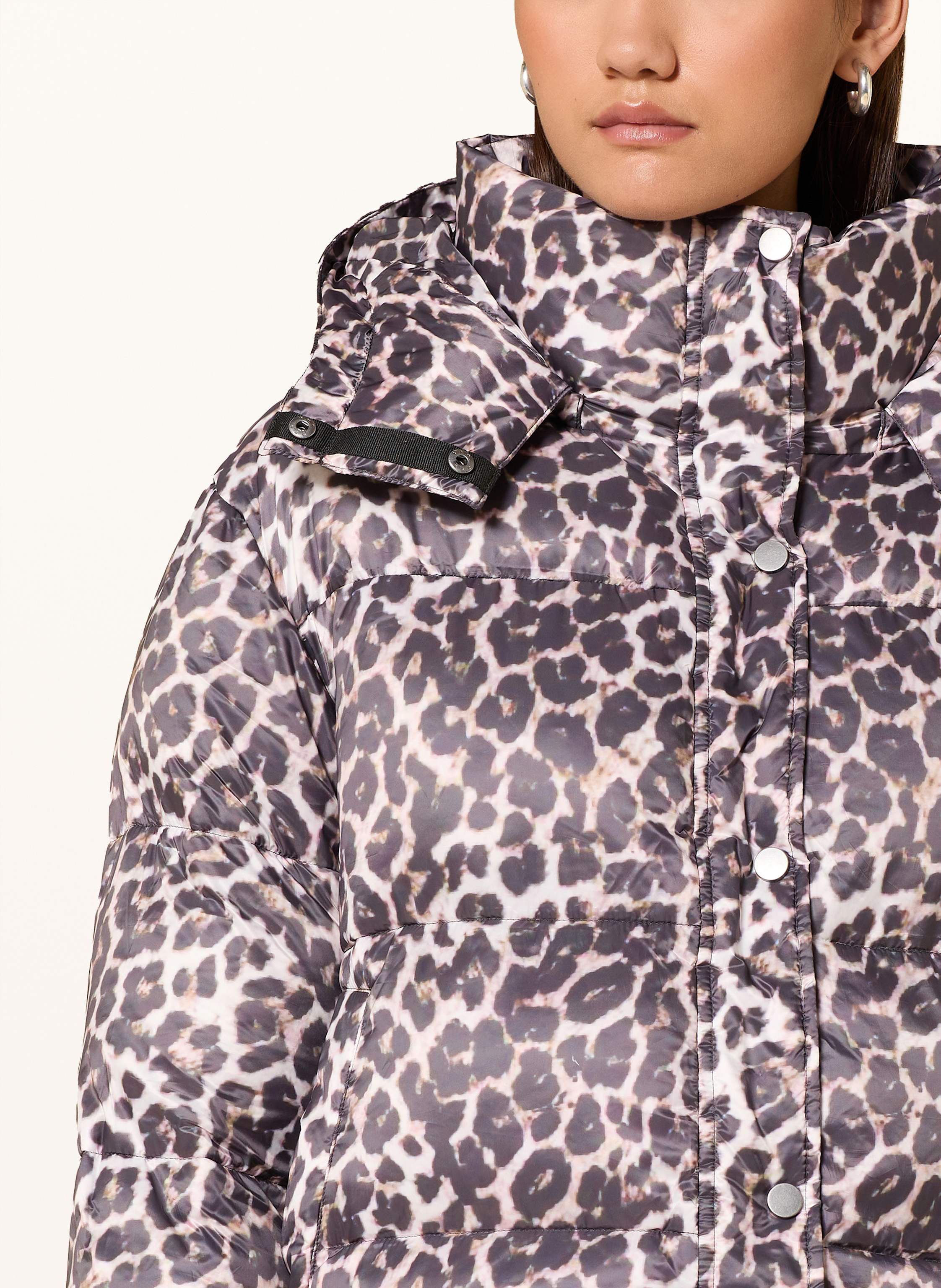 Thumbnail - Mrs & Hugs Steppjacke Mit Abnehmbarer Kapuze braun