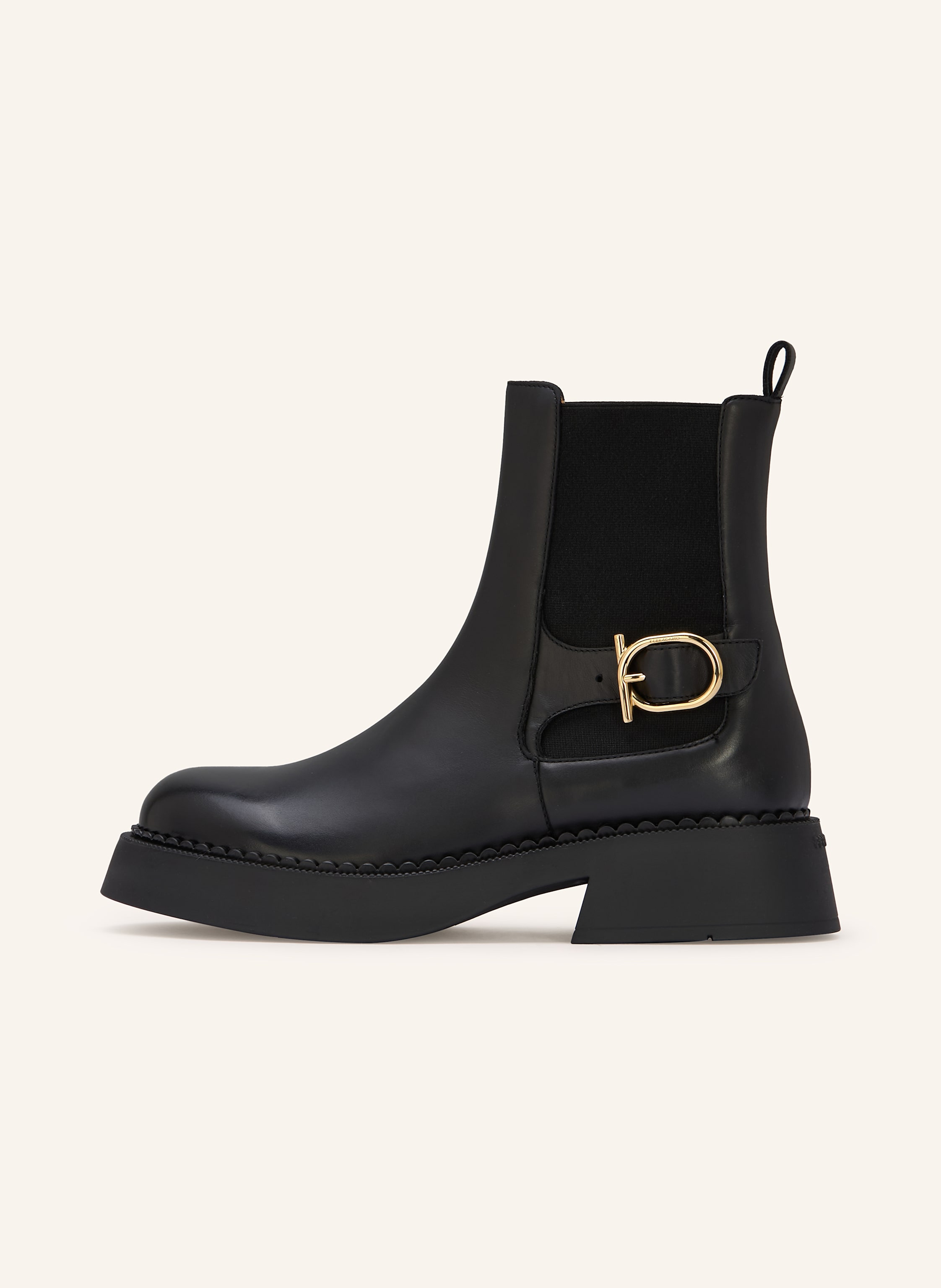 Thumbnail - Ferragamo Chelsea-Boots Tia schwarz
