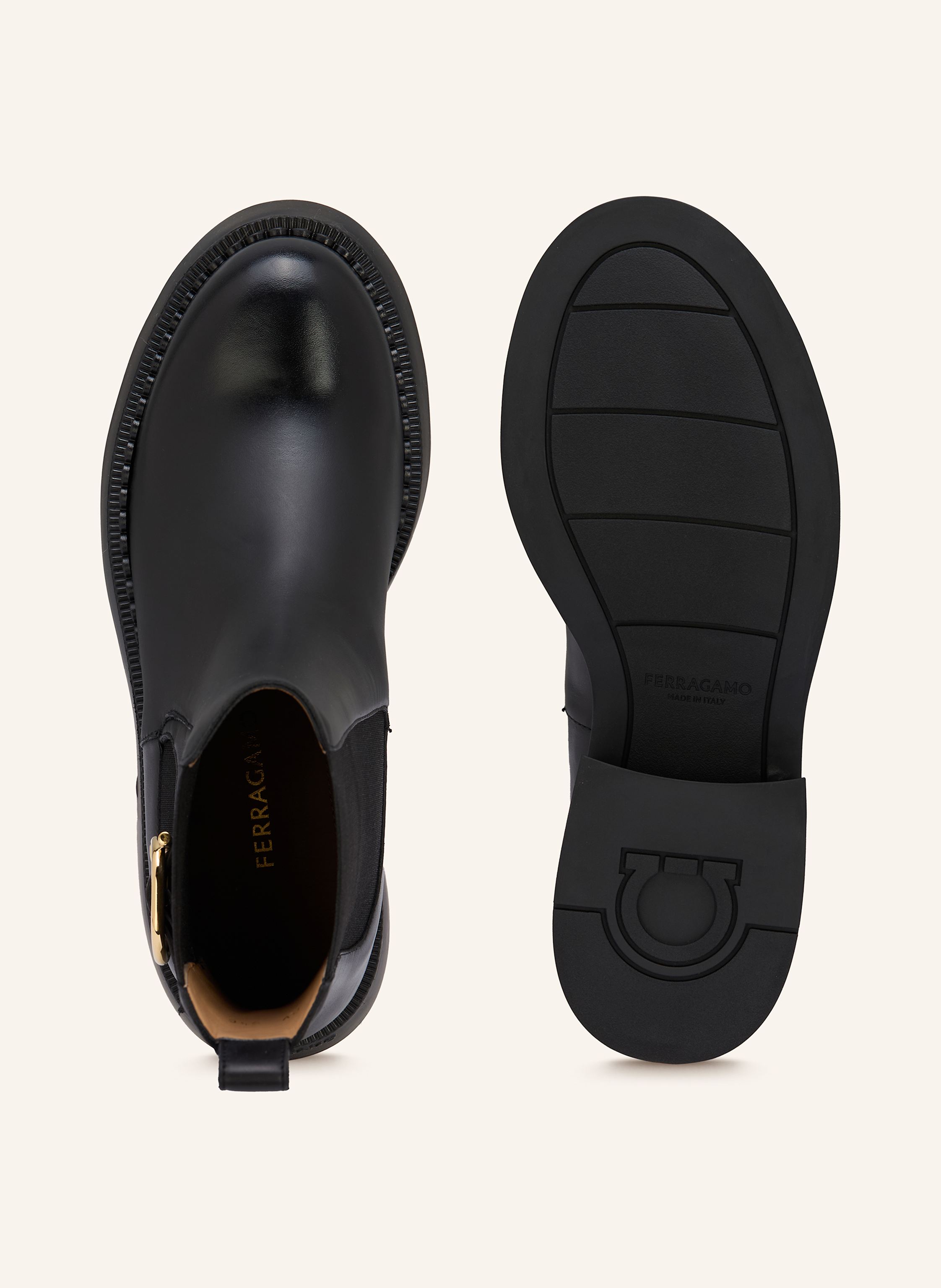 Thumbnail - Ferragamo Chelsea-Boots Tia schwarz