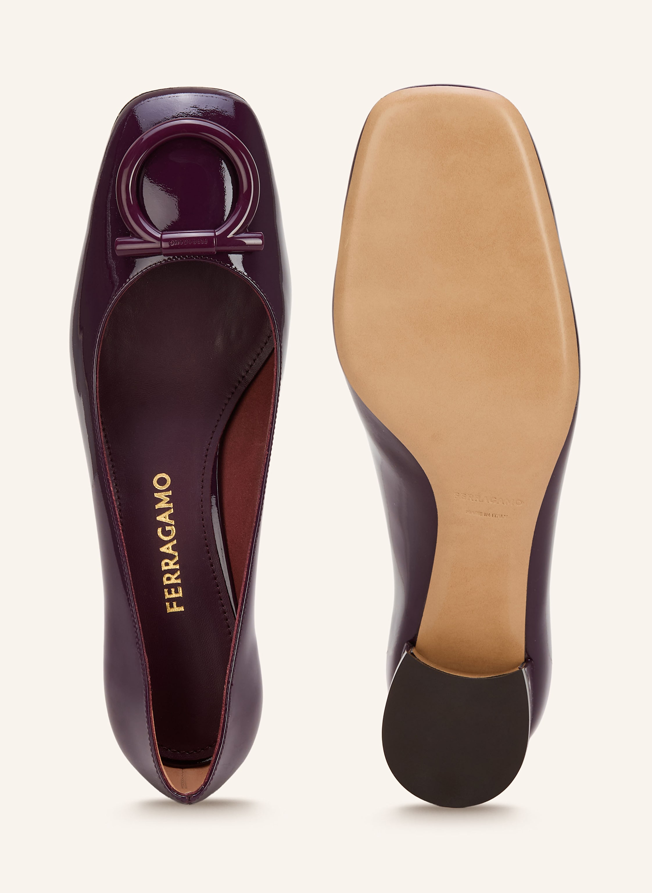 Thumbnail - Ferragamo Lack-Pumps Mara 40 rot
