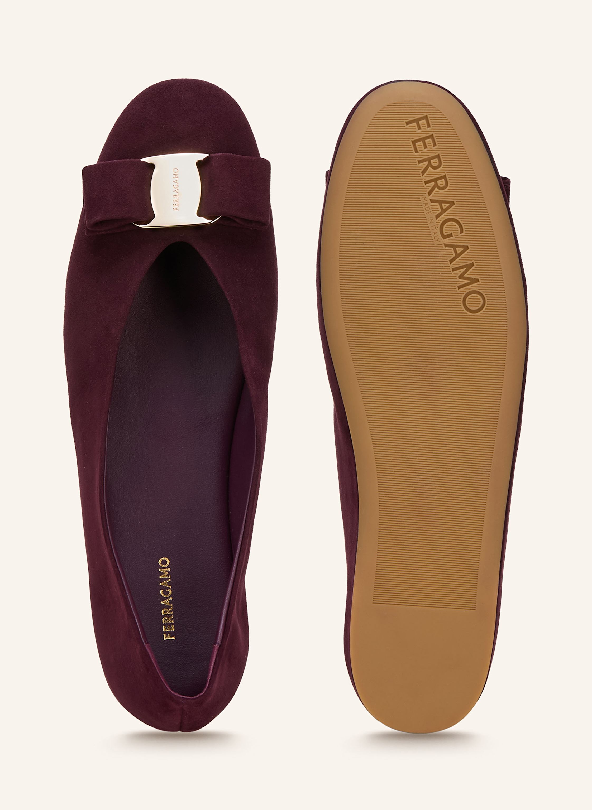 Thumbnail - Ferragamo Ballerinas Vanna rot