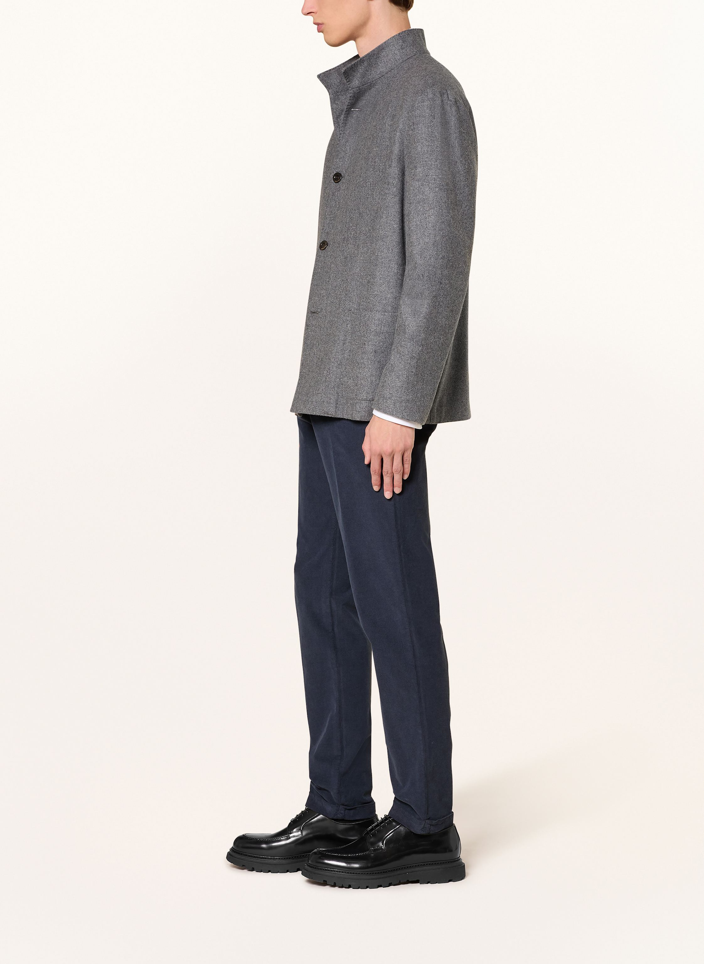 Thumbnail - Berwich Cordchino Retro Contemporary Fit blau