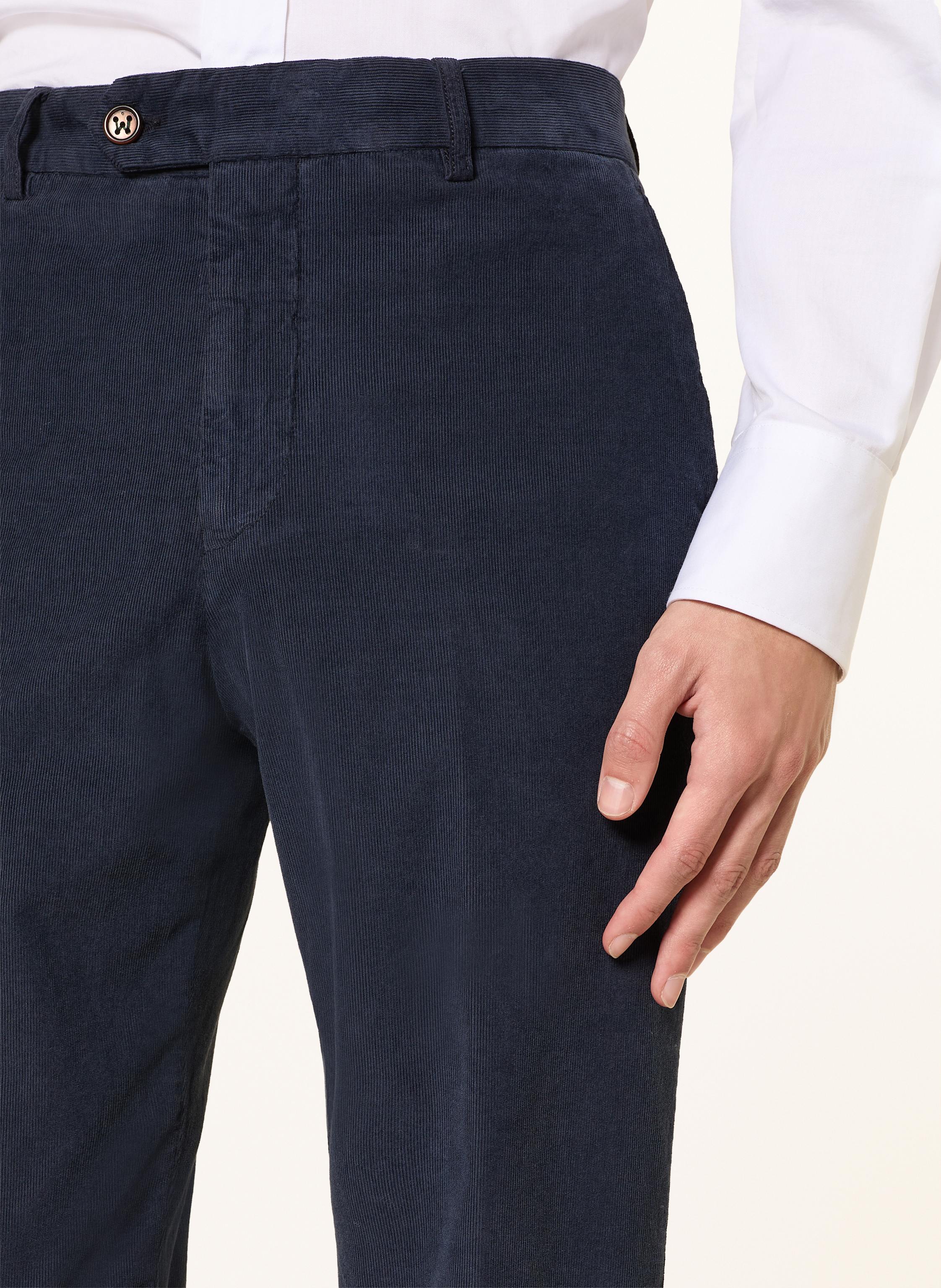 Thumbnail - Berwich Cordchino Retro Contemporary Fit blau