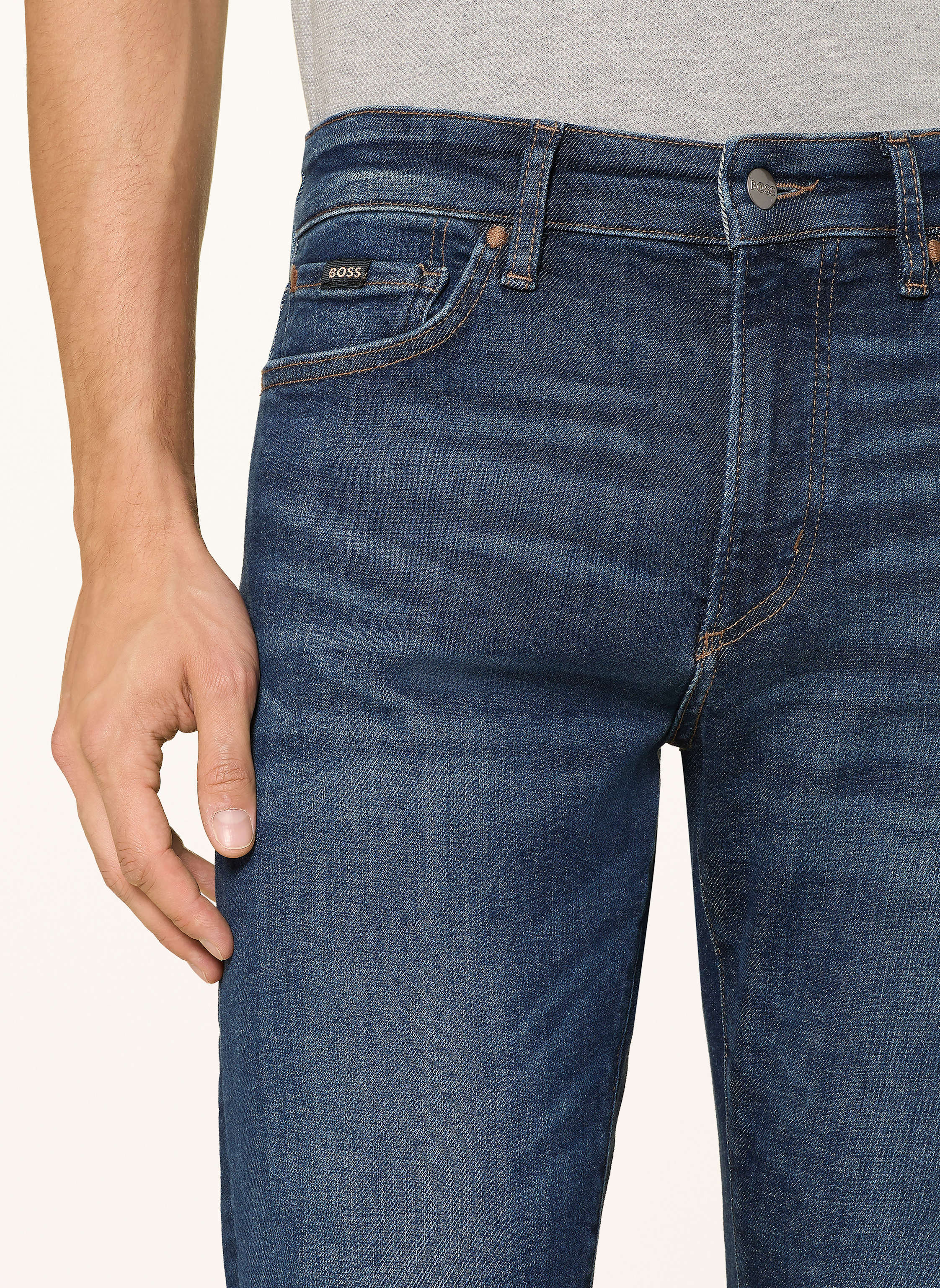 Thumbnail - Boss Jeans L_Karoo Slim Fit blau