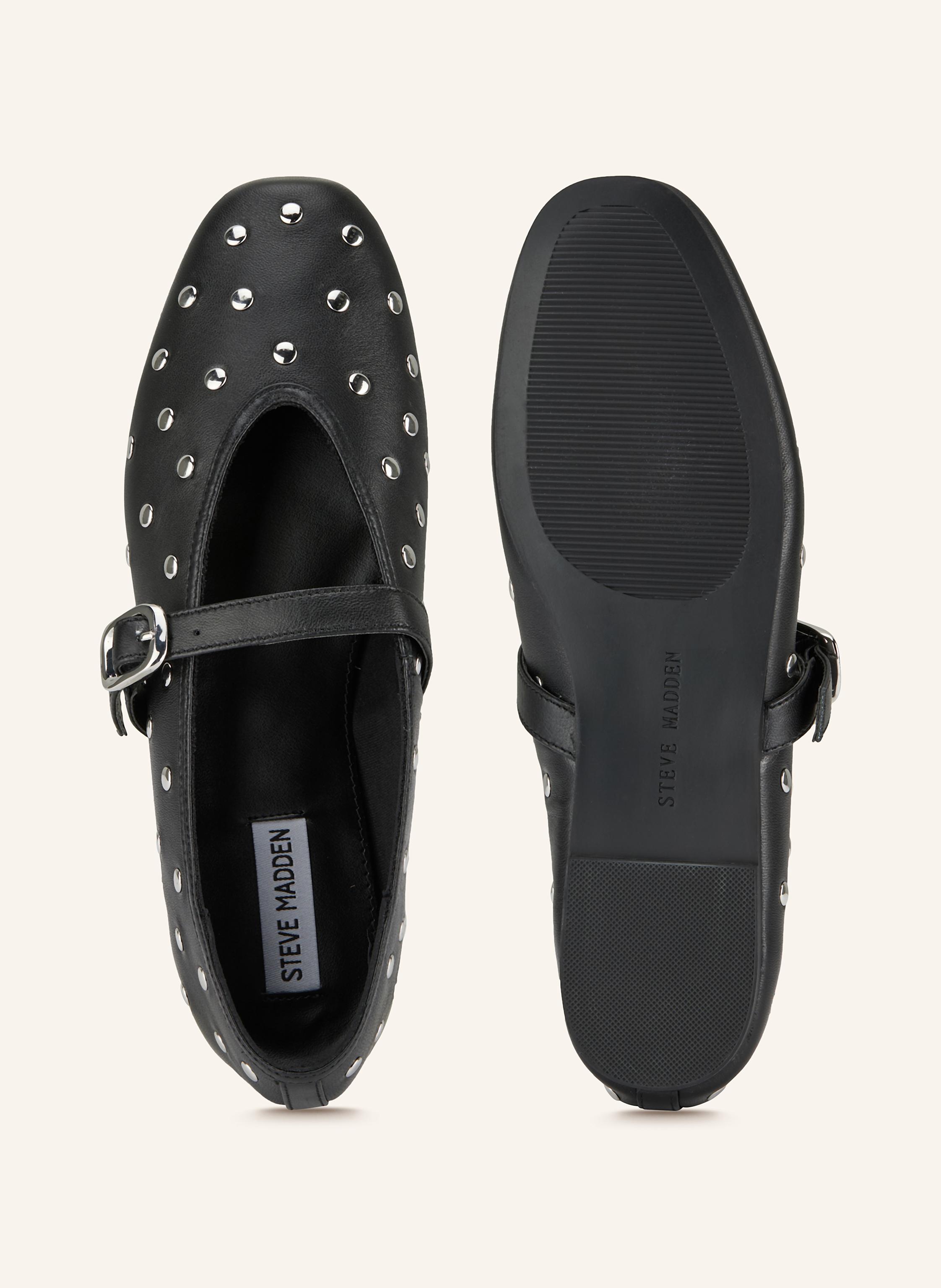 Thumbnail - Steve Madden Mary-Jane-Ballerinas Archer Mit Nieten schwarz
