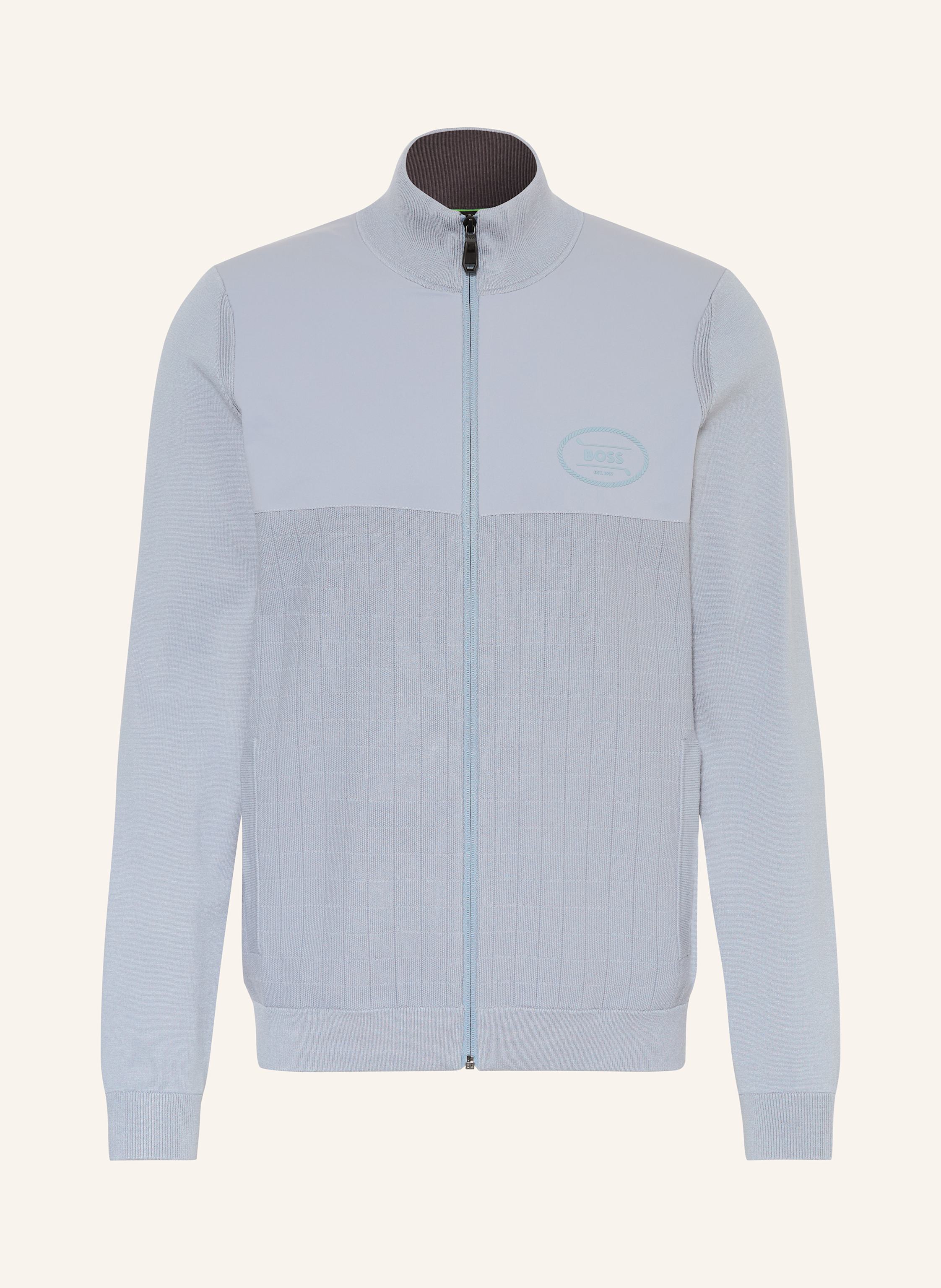 Boss Strickjacke Club grau