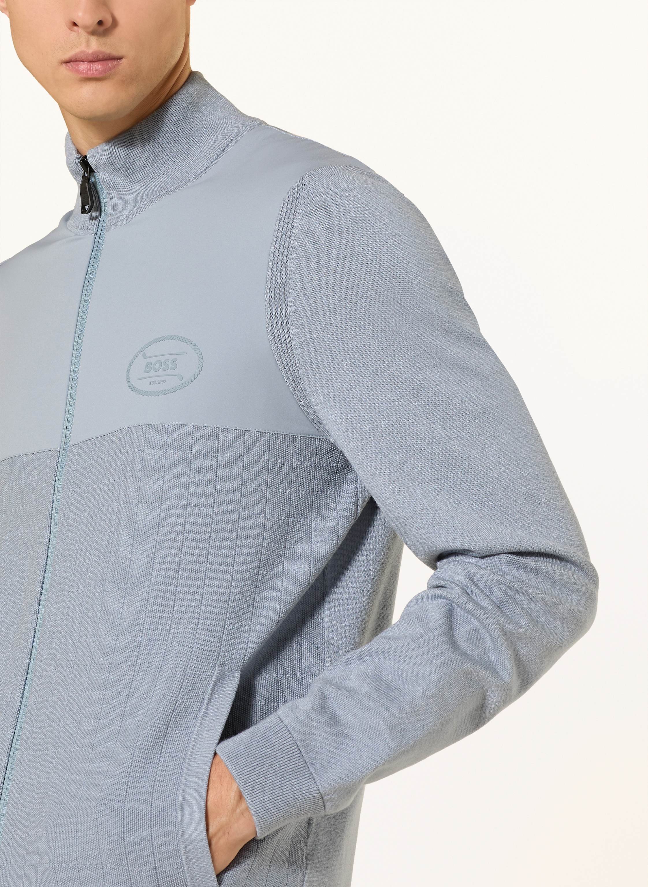 Thumbnail - Boss Strickjacke Club grau