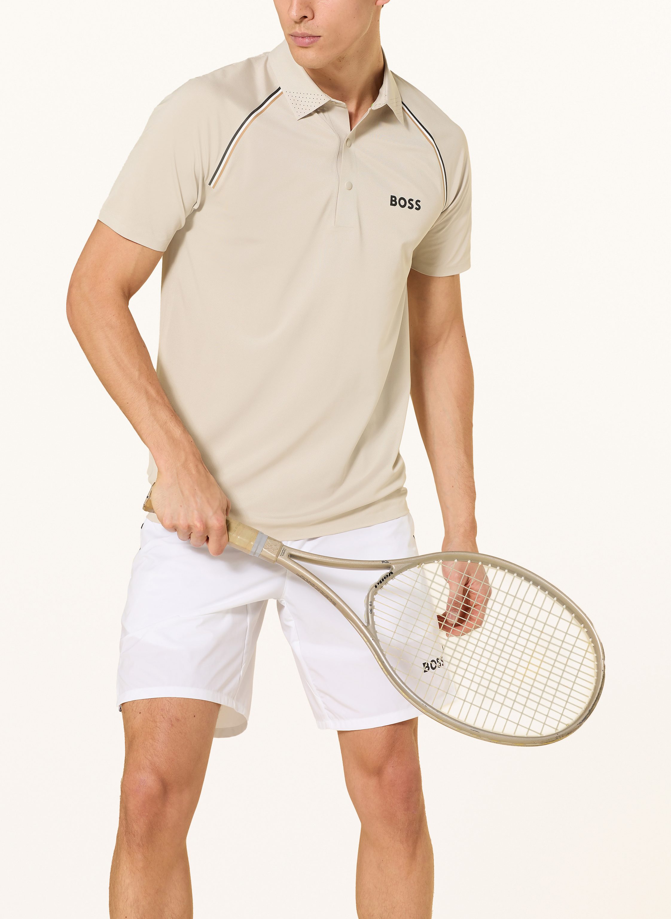 Thumbnail - Boss Funktions-Poloshirt Patteo Toc beige