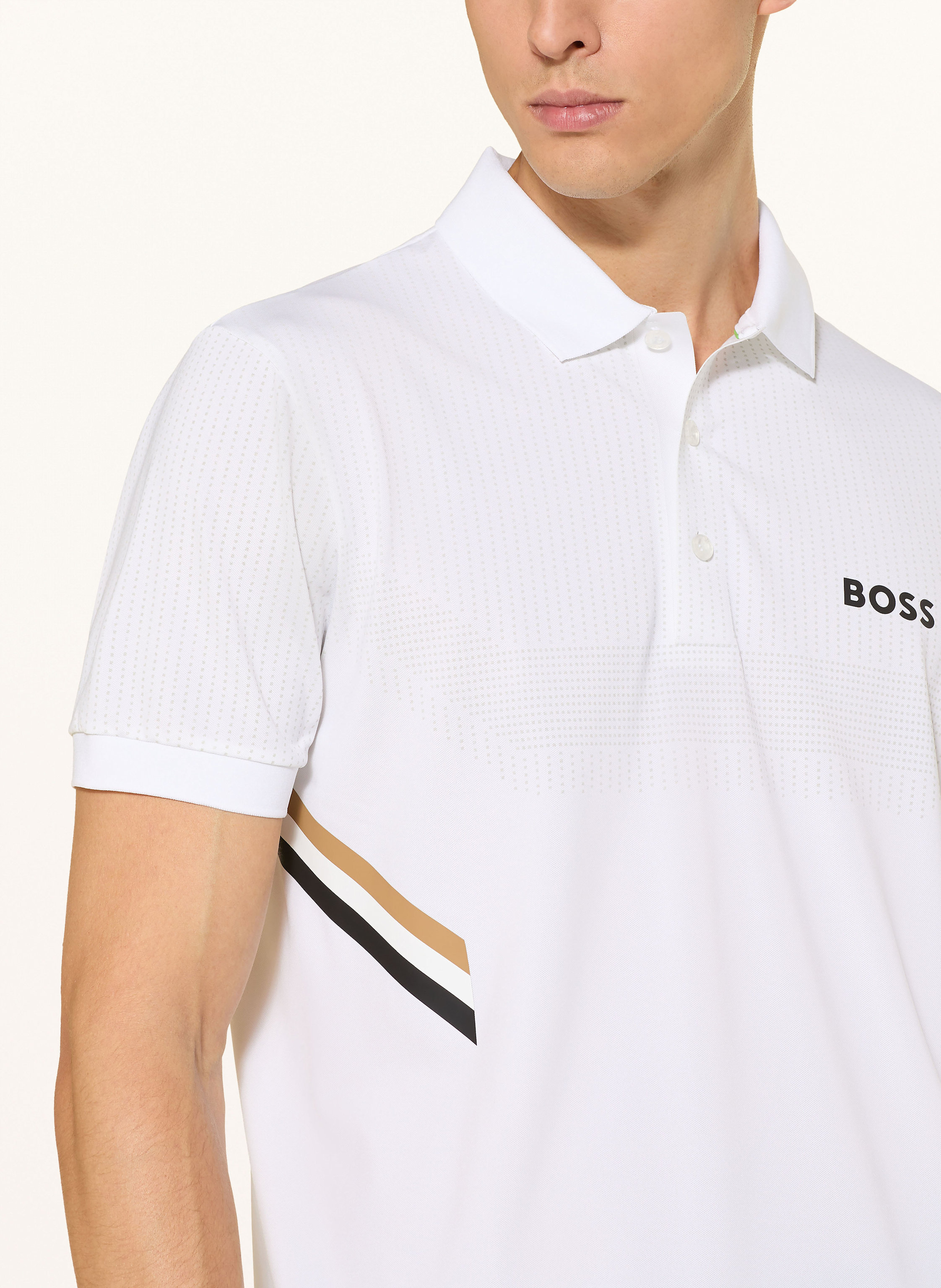 Thumbnail - Boss Funktions-Poloshirt Paule weiss