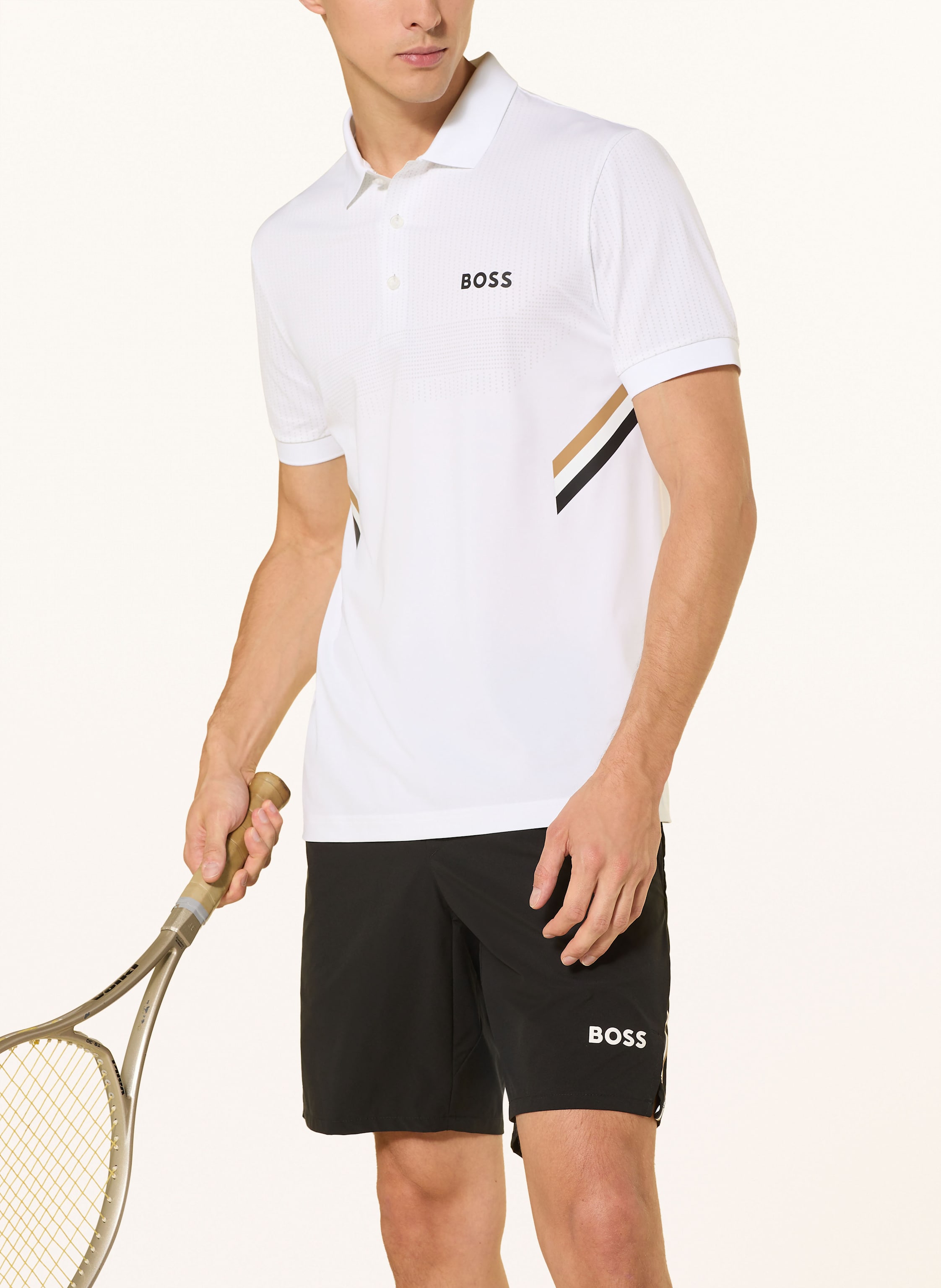 Thumbnail - Boss Funktions-Poloshirt Paule weiss