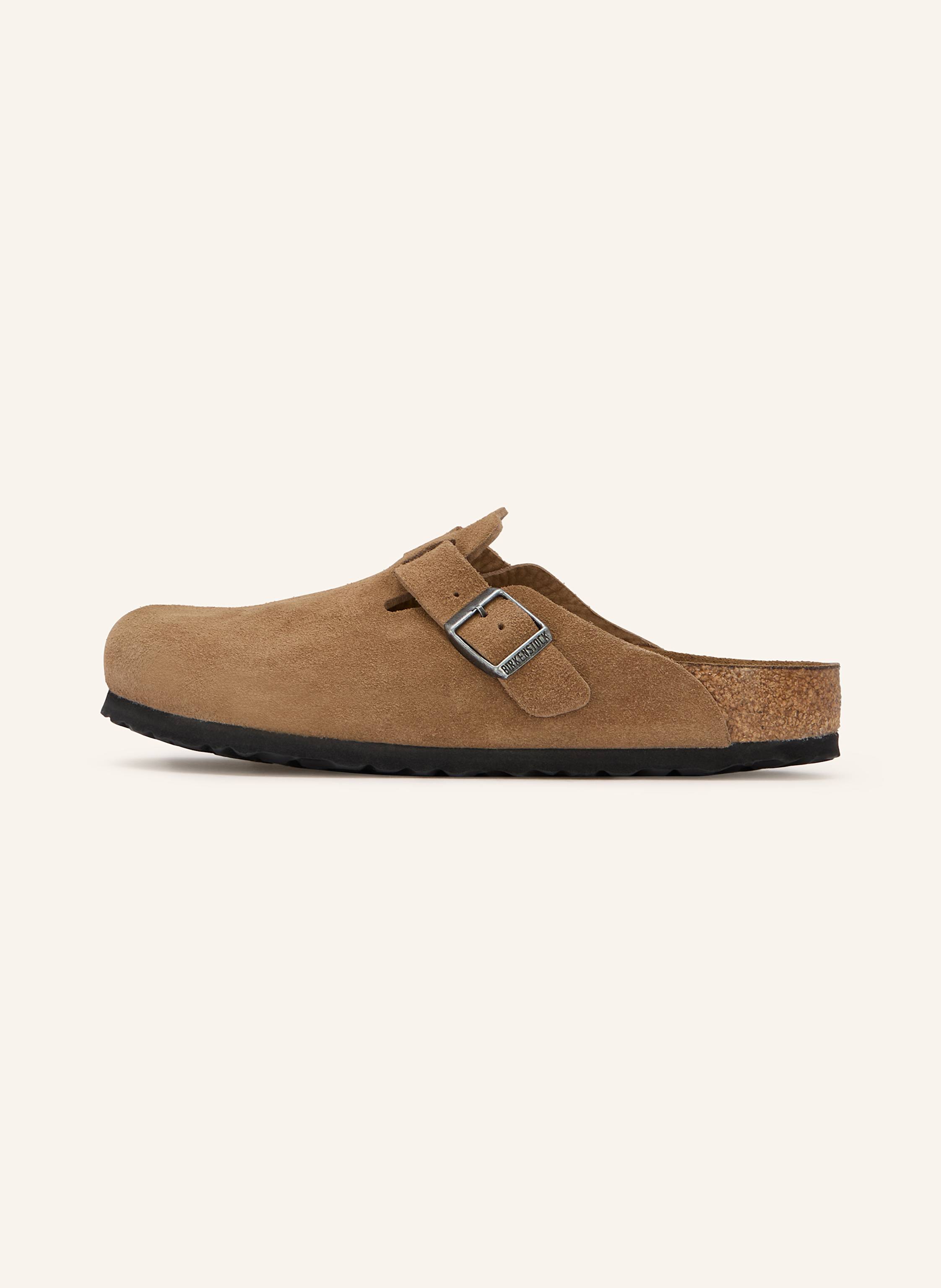 Thumbnail - Birkenstock Pantoletten Boston Soft Footbed braun