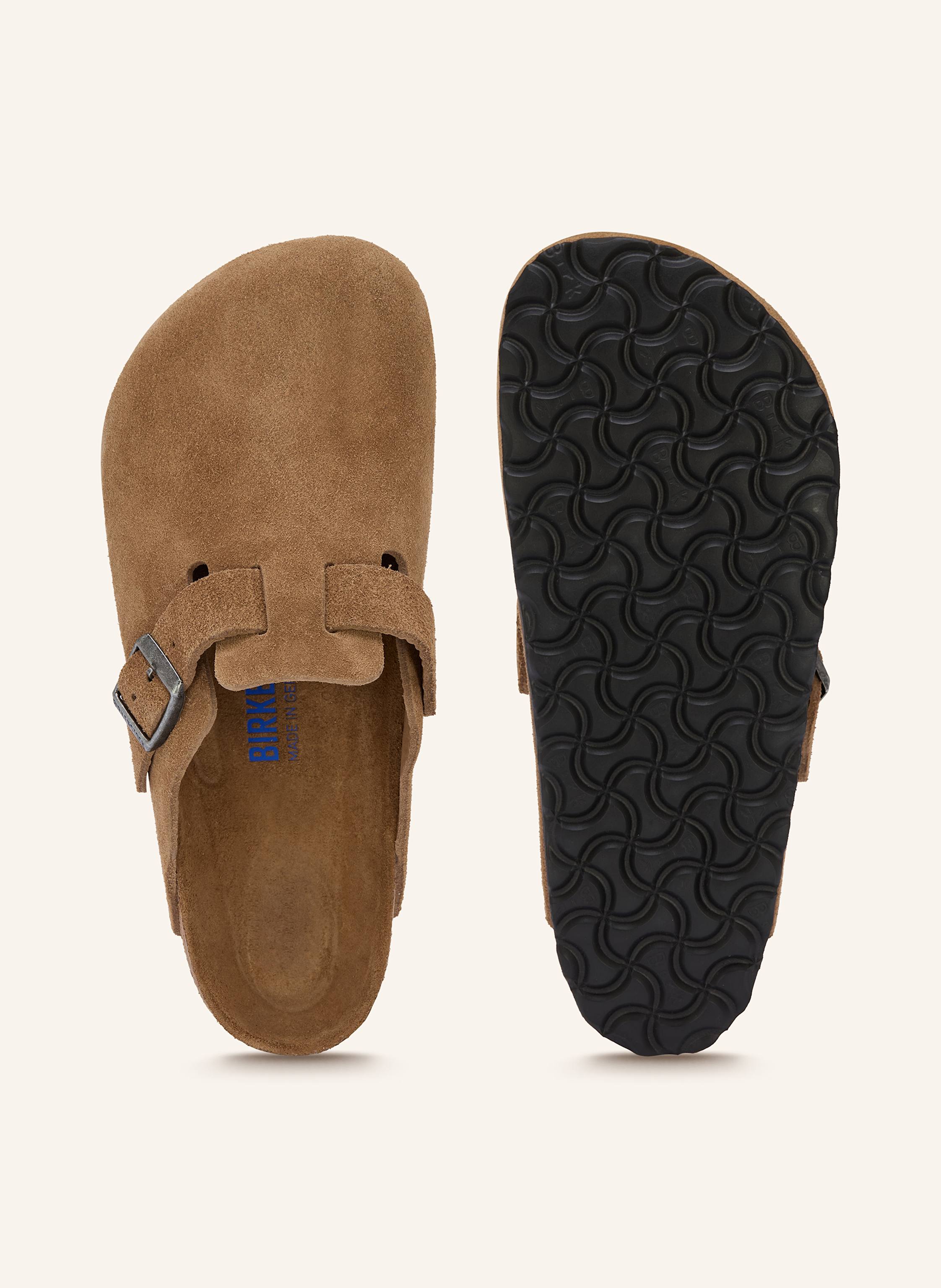 Thumbnail - Birkenstock Pantoletten Boston Soft Footbed braun