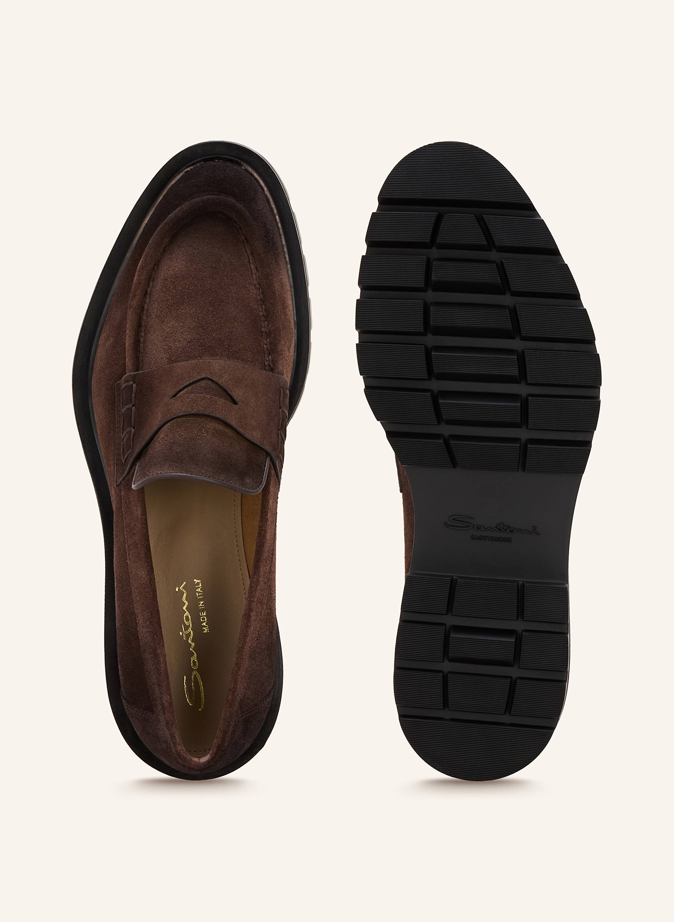 Thumbnail - Santoni Penny-Loafer Regina braun