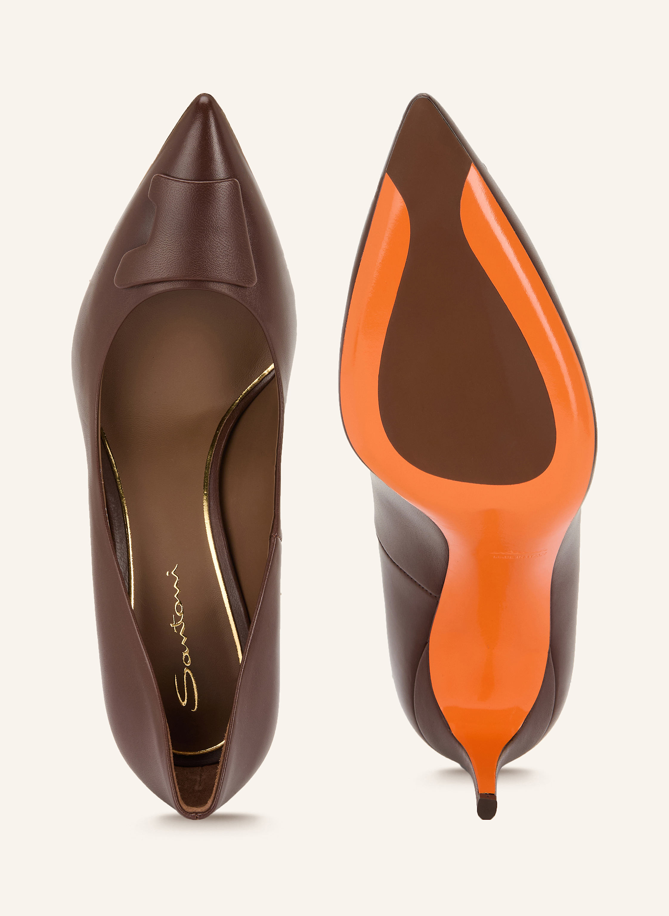 Thumbnail - Santoni Pumps Sib braun