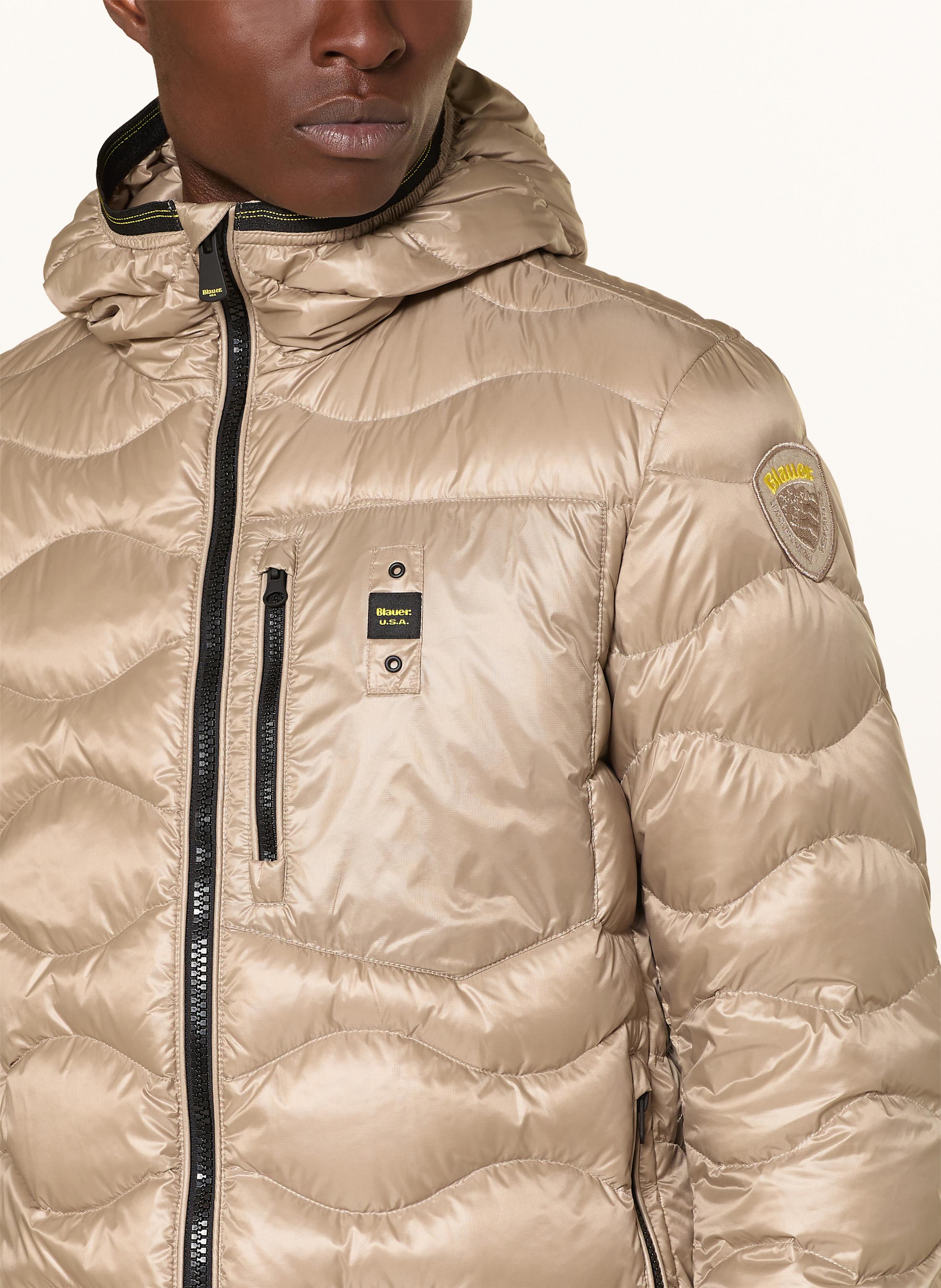 Thumbnail - Blauer Daunenjacke Wave beige