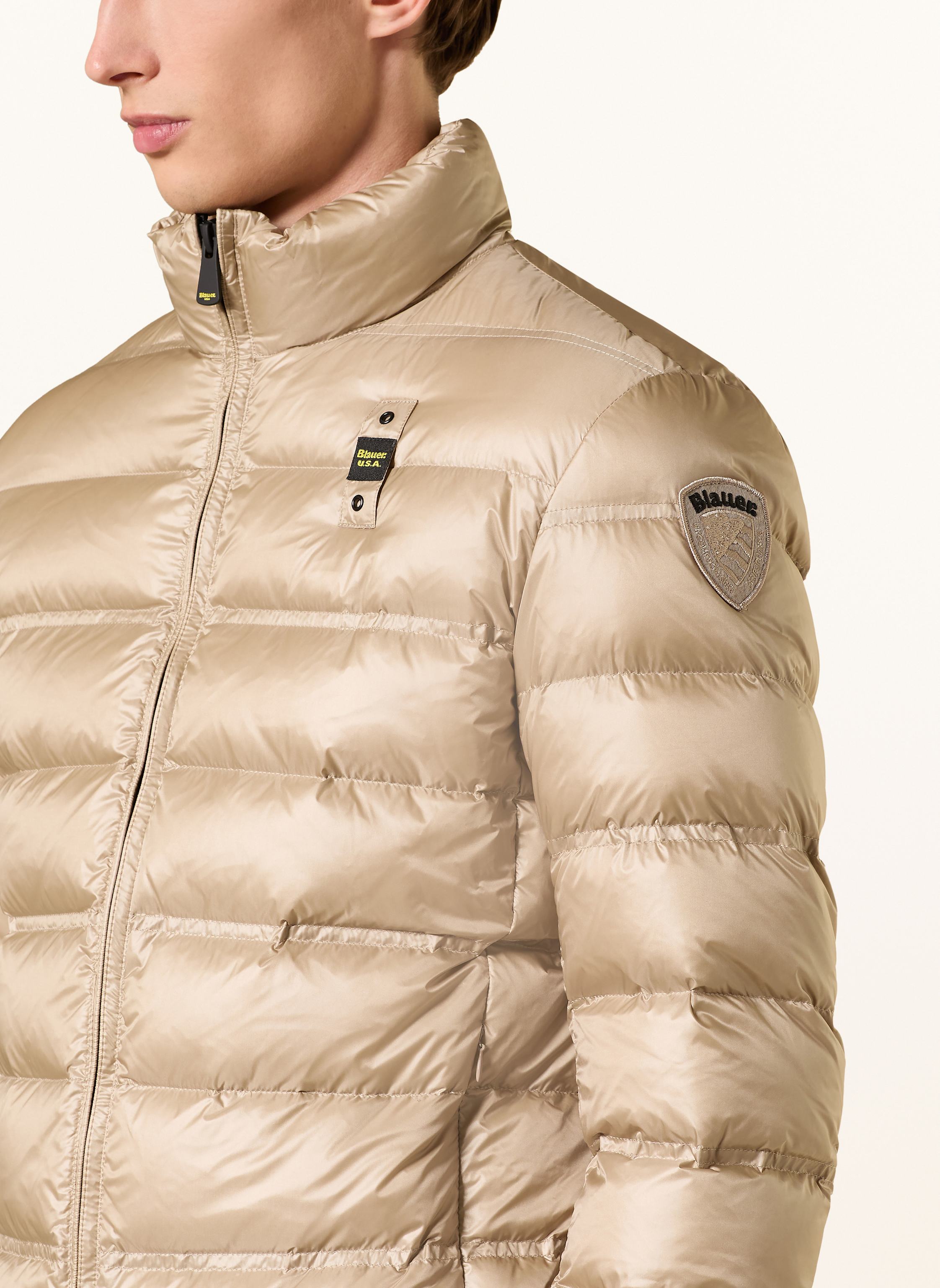 Thumbnail - Blauer Daunenjacke Belmont beige