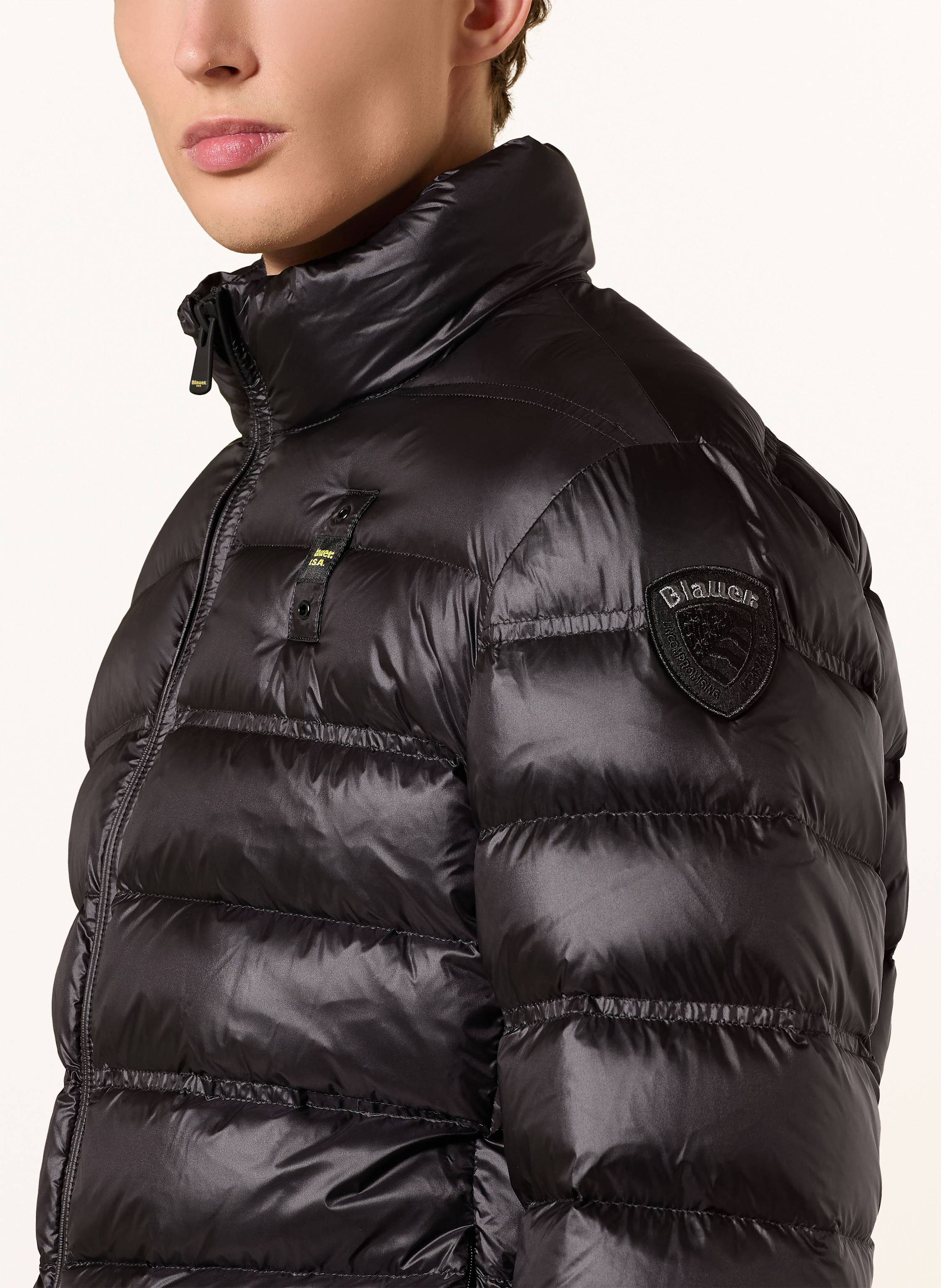 Thumbnail - Blauer Daunenjacke Belmont schwarz