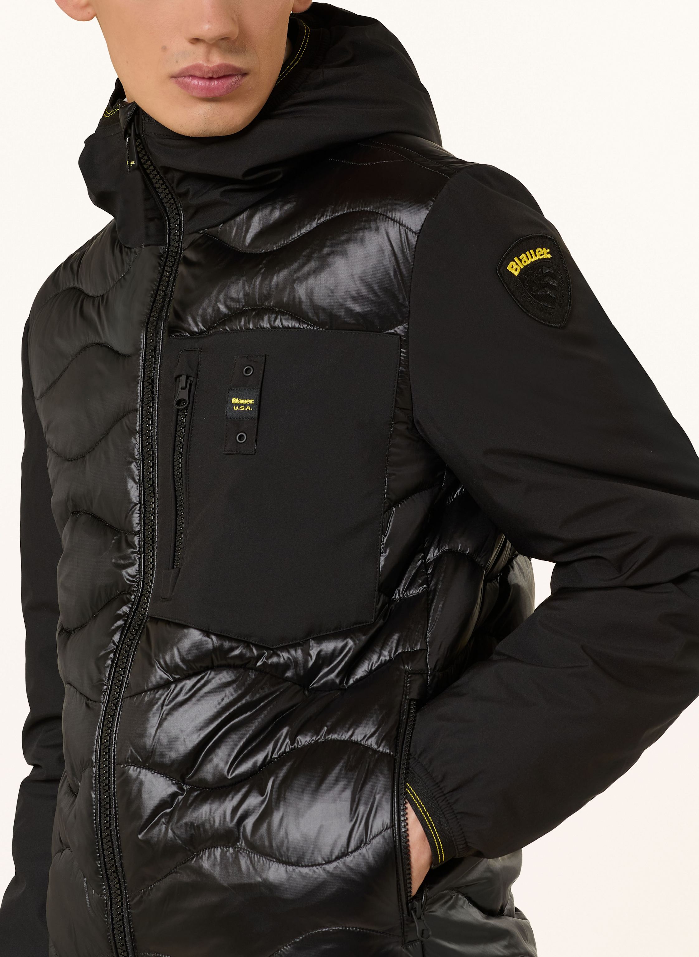 Thumbnail - Blauer Steppjacke Albert schwarz