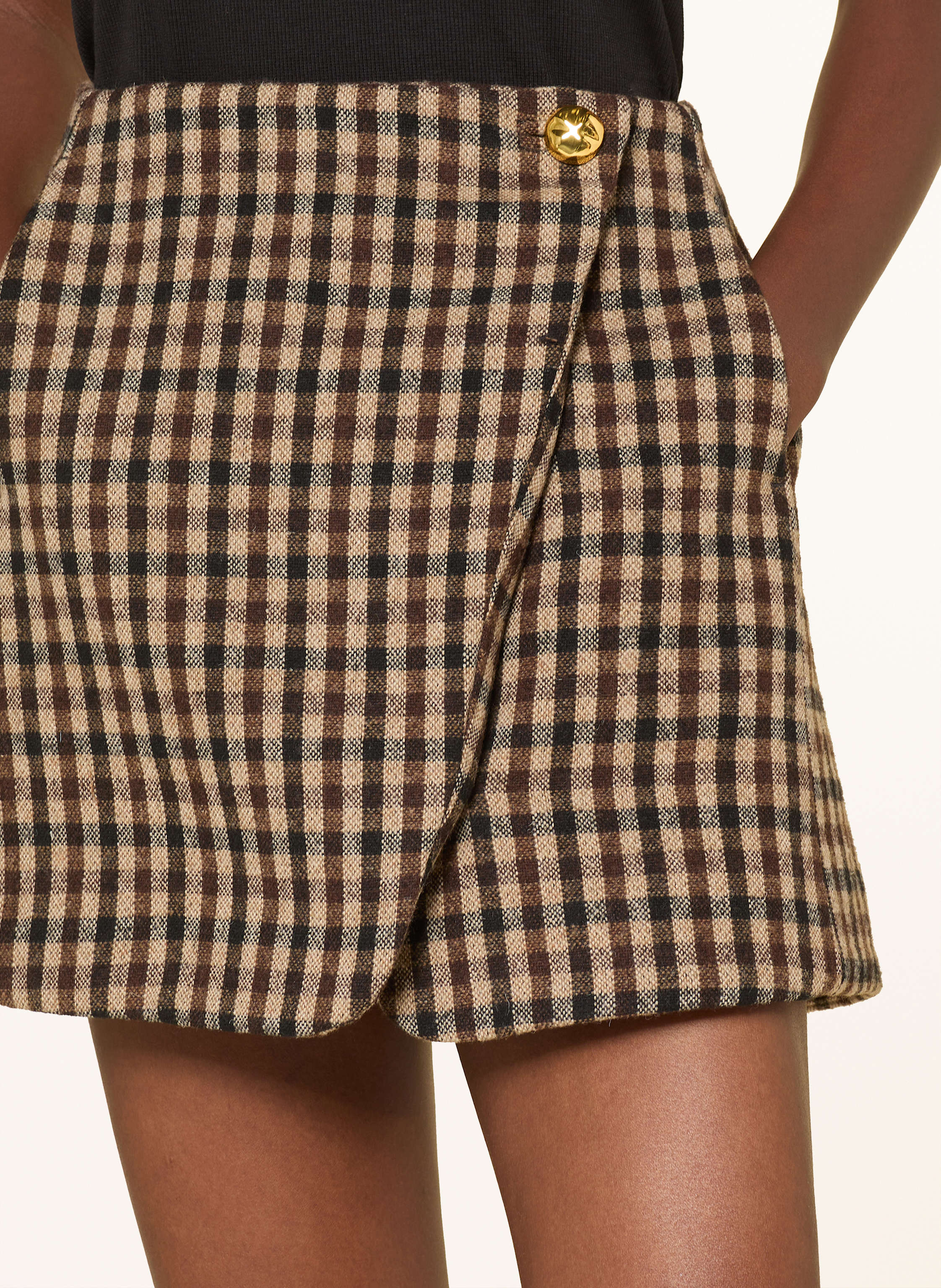 Thumbnail - Ganni Wickelrock braun