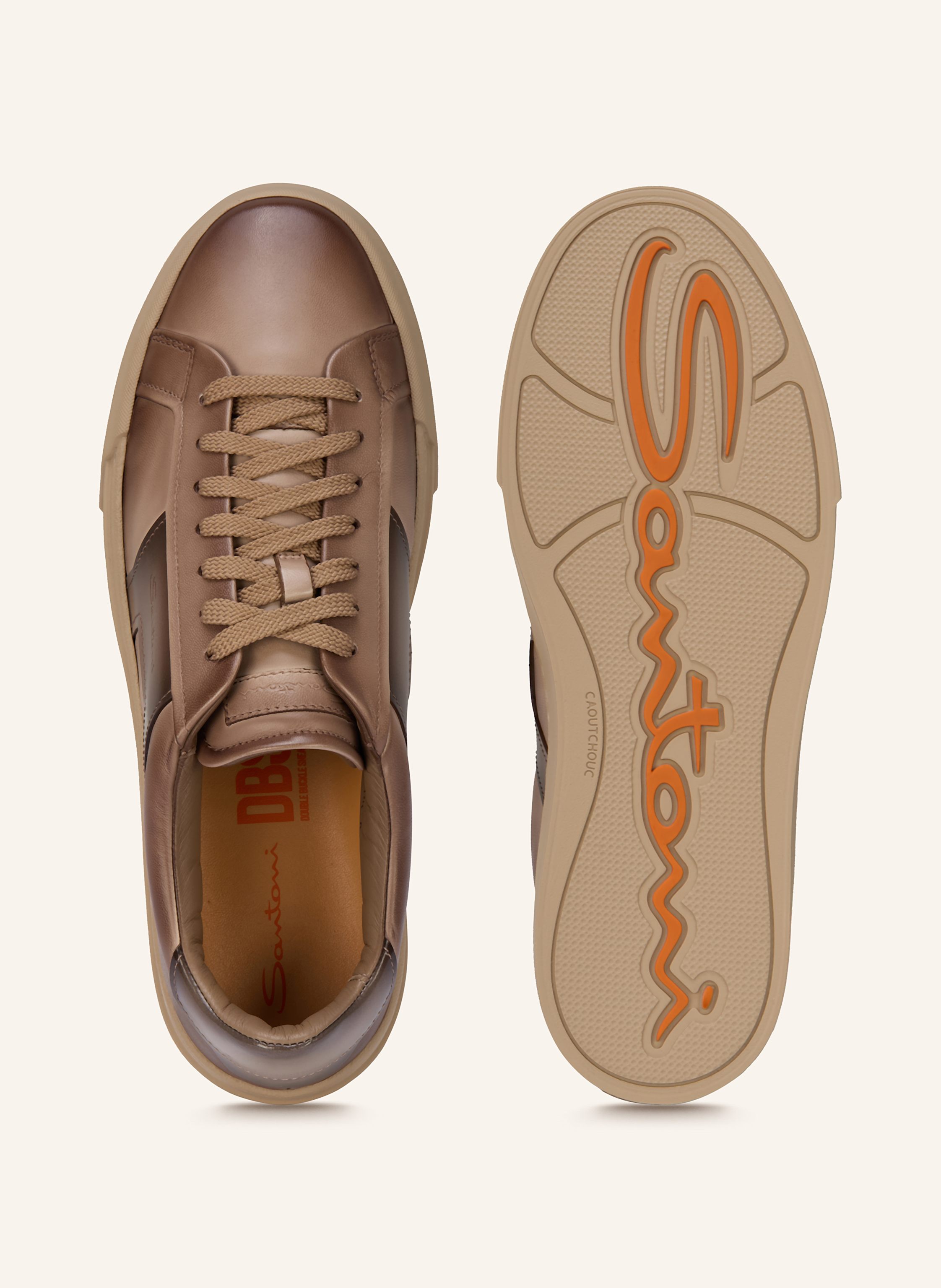 Thumbnail - Santoni Sneaker dbs39-gonm24 beige