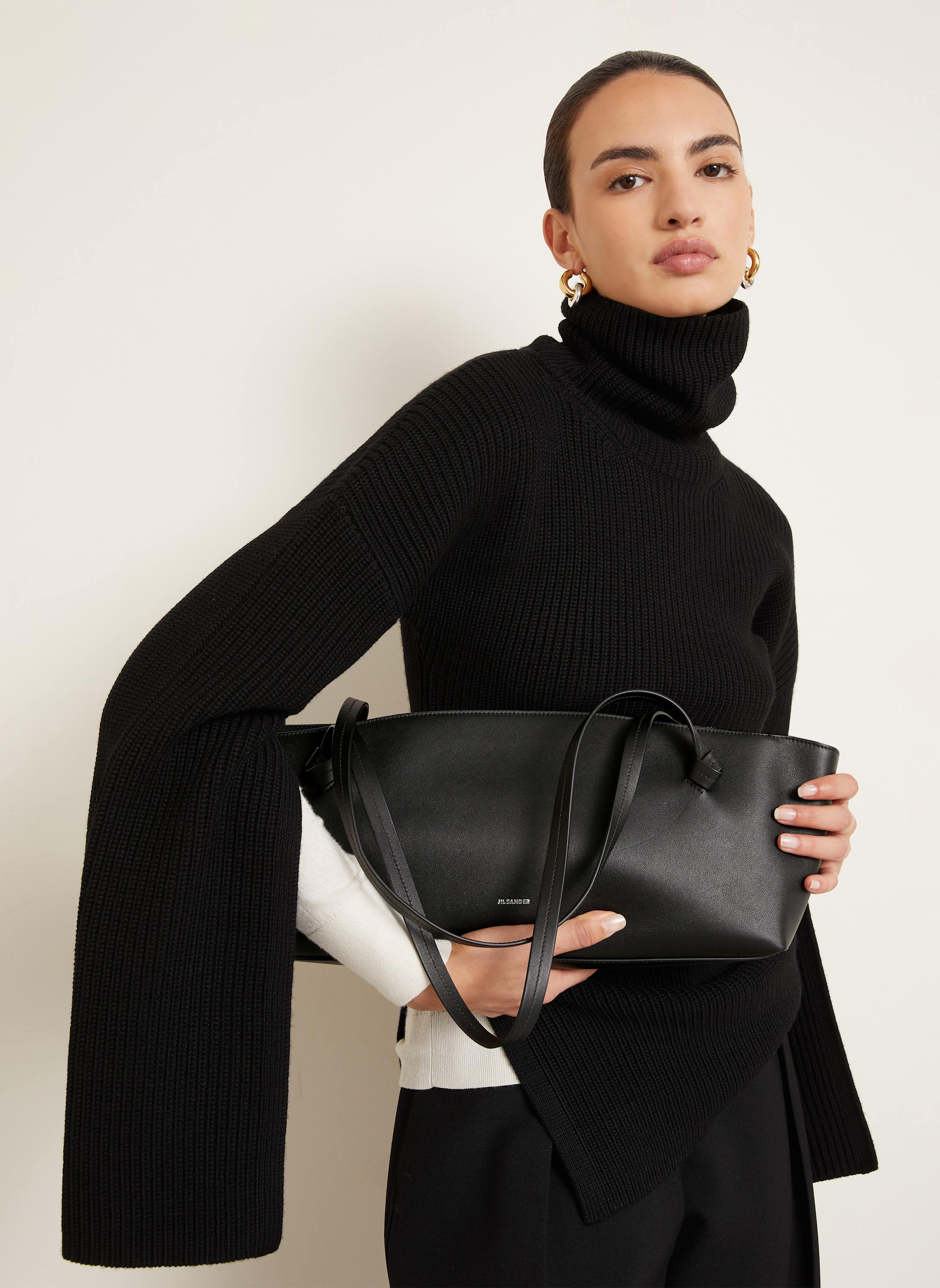 Thumbnail - Jil Sander Schultertasche schwarz