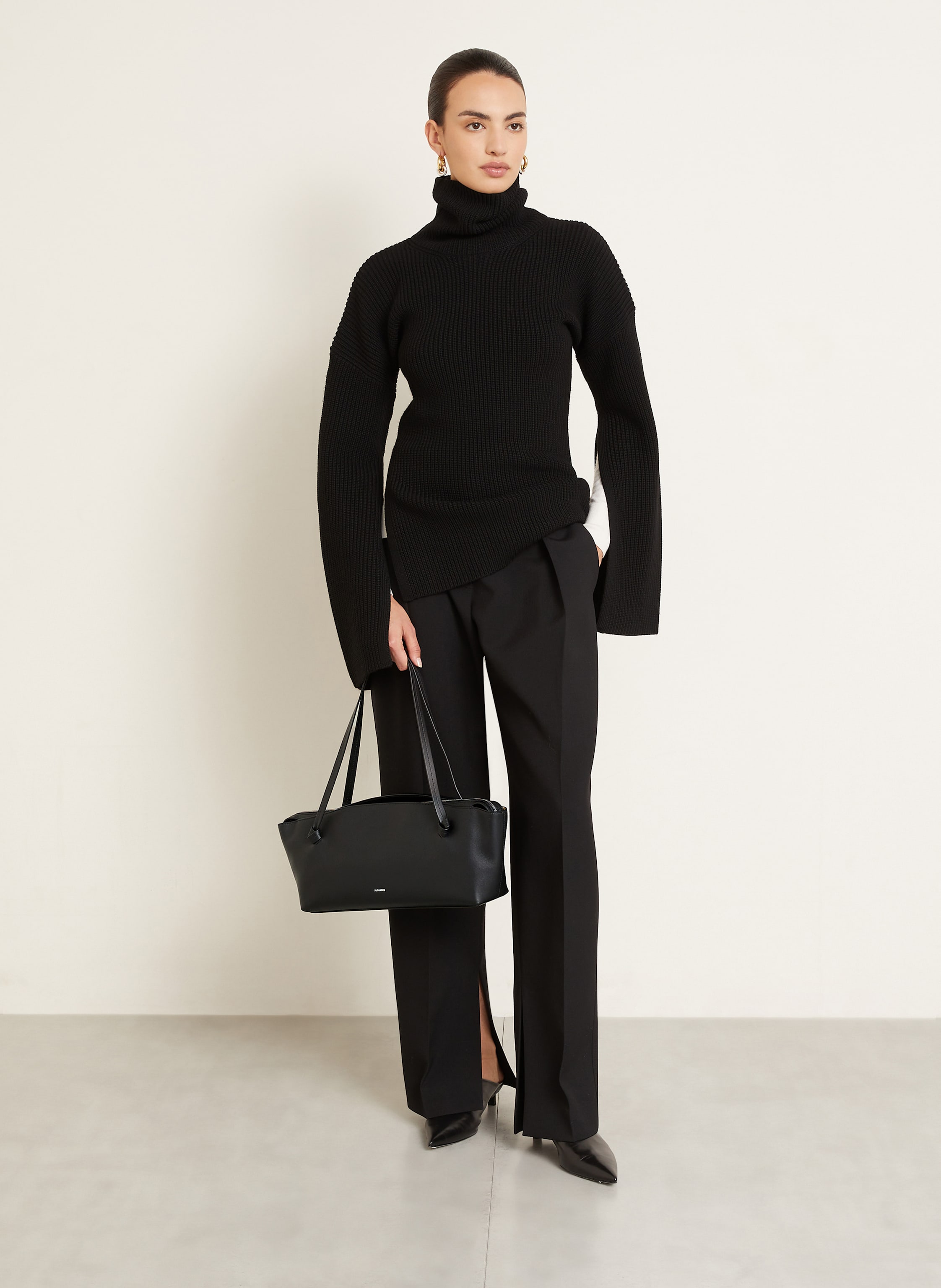 Thumbnail - Jil Sander Schultertasche schwarz