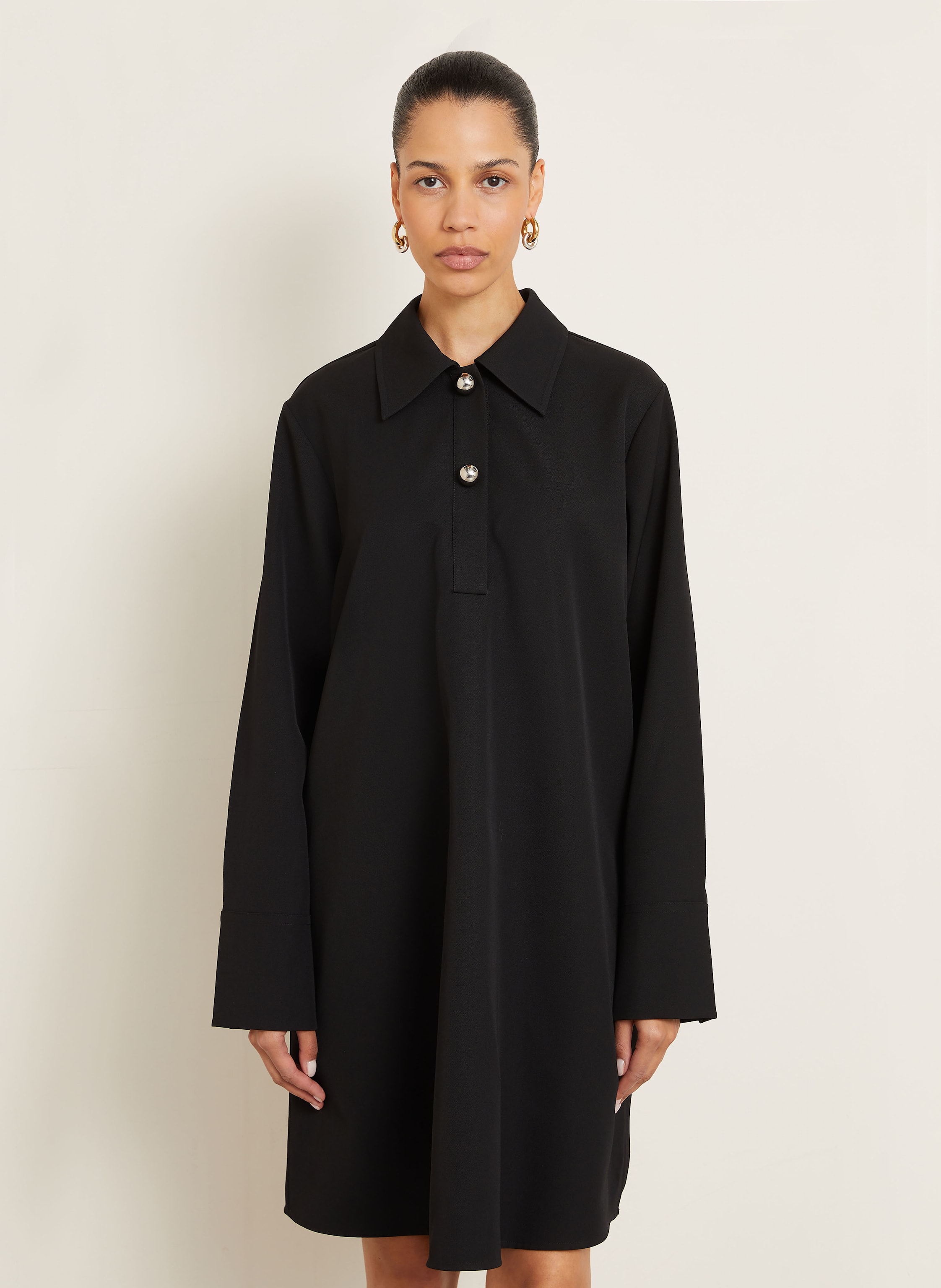 Thumbnail - Jil Sander Hemdblusenkleid schwarz