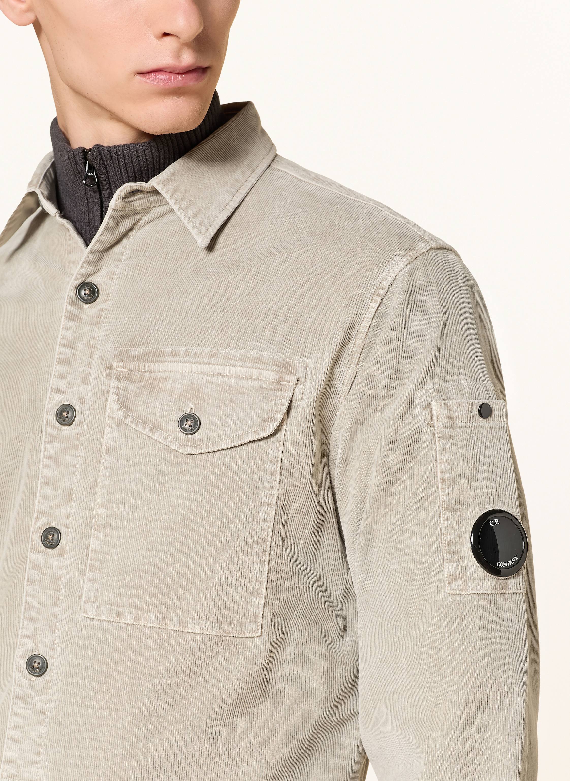 Thumbnail - C.P. Company Cordhemd Extra Slim Fit gruen