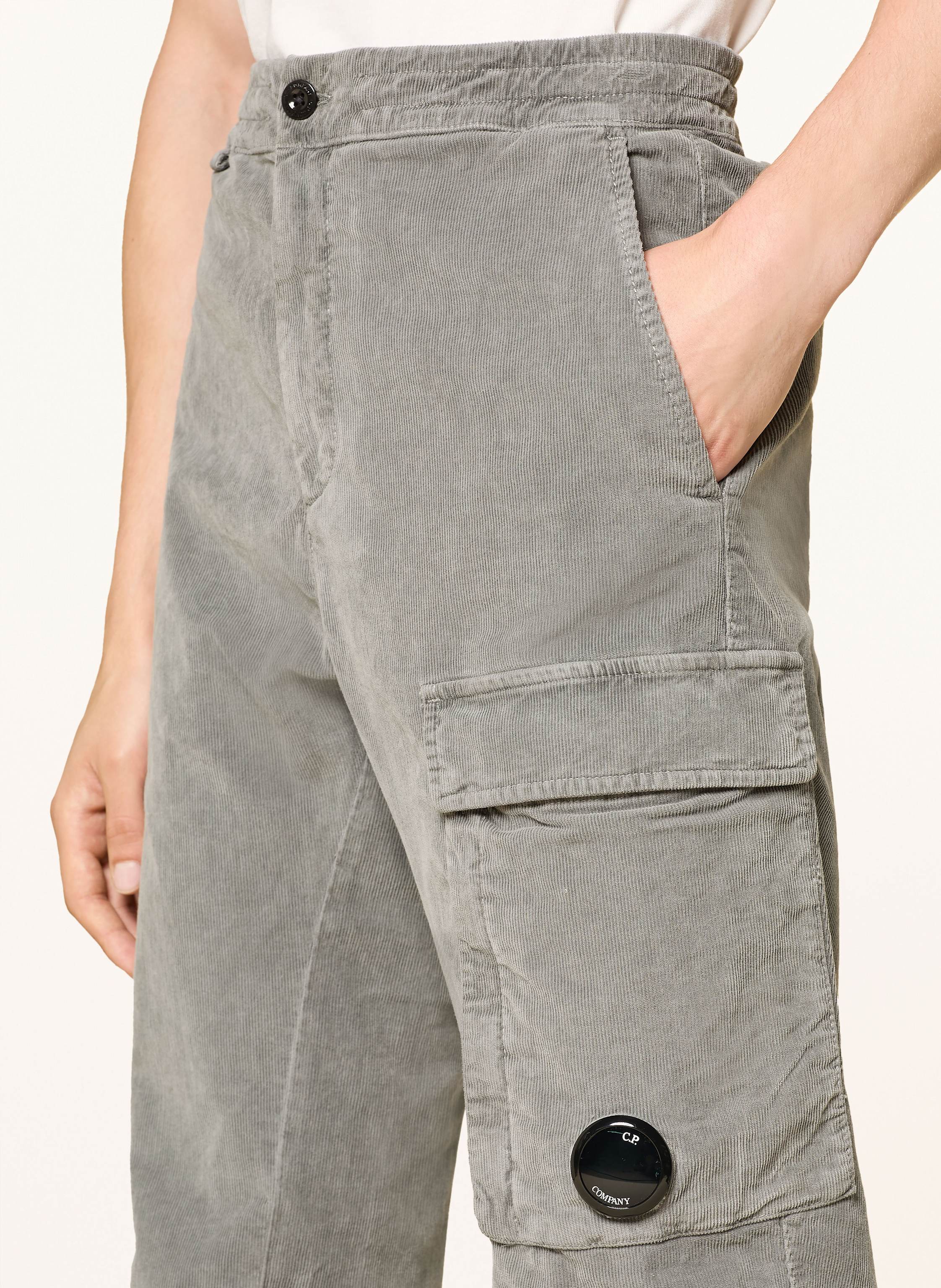 Thumbnail - C.P. Company Cargohose Regular Fit Aus Cord grau