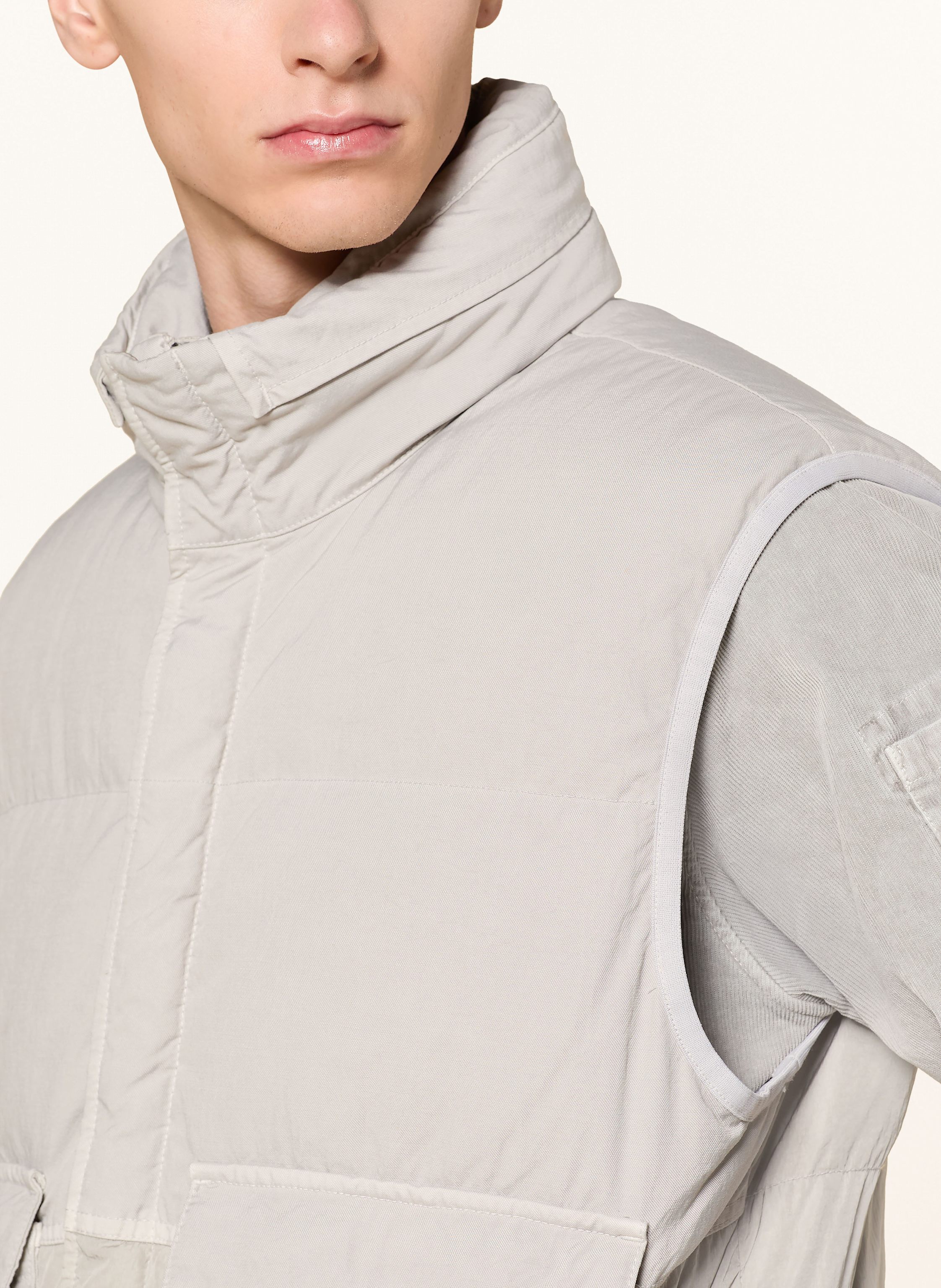 Thumbnail - C.P. Company Daunenweste grau