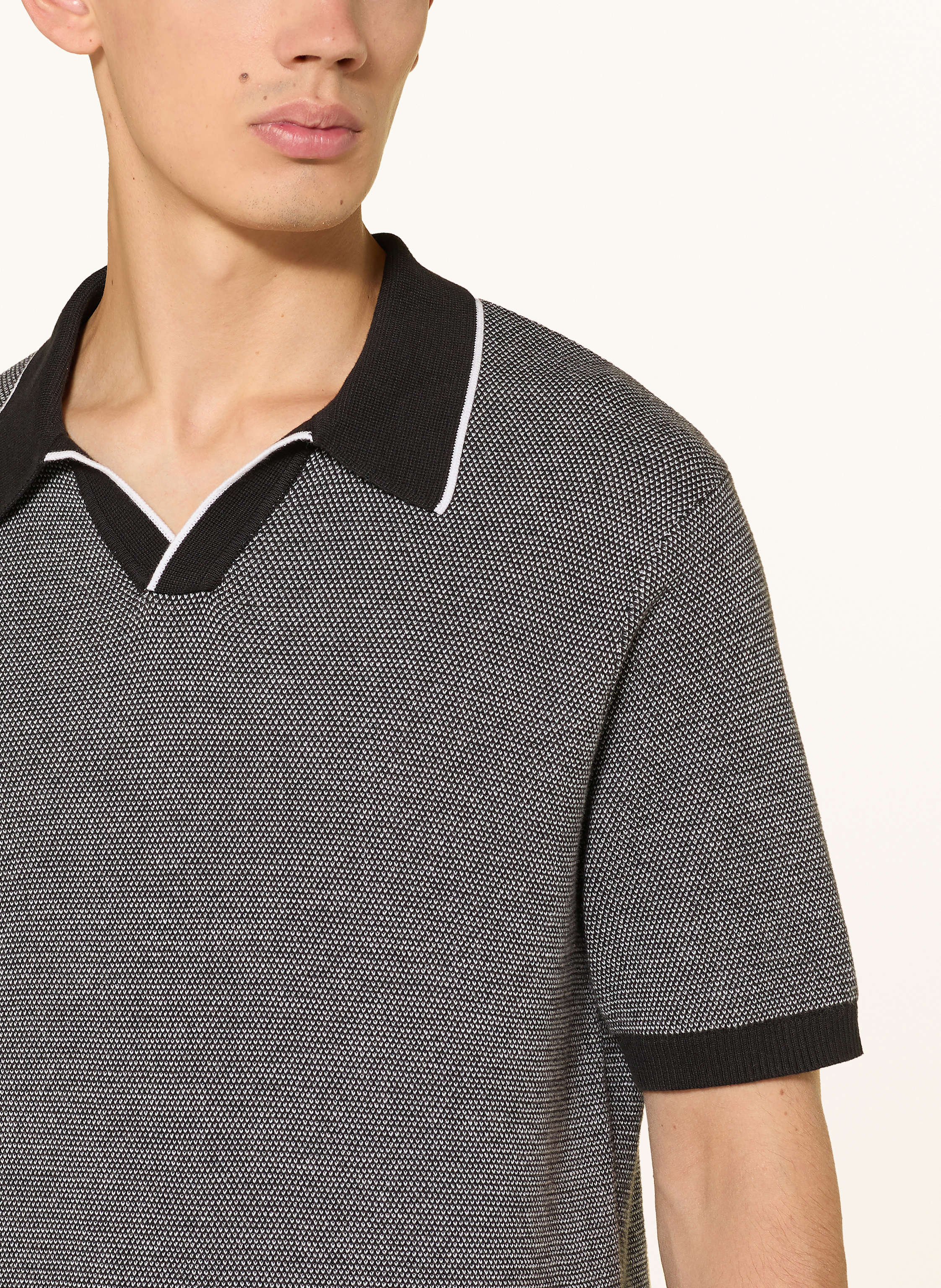 Thumbnail - Levi's® Strick-Poloshirt Standard Fit schwarz